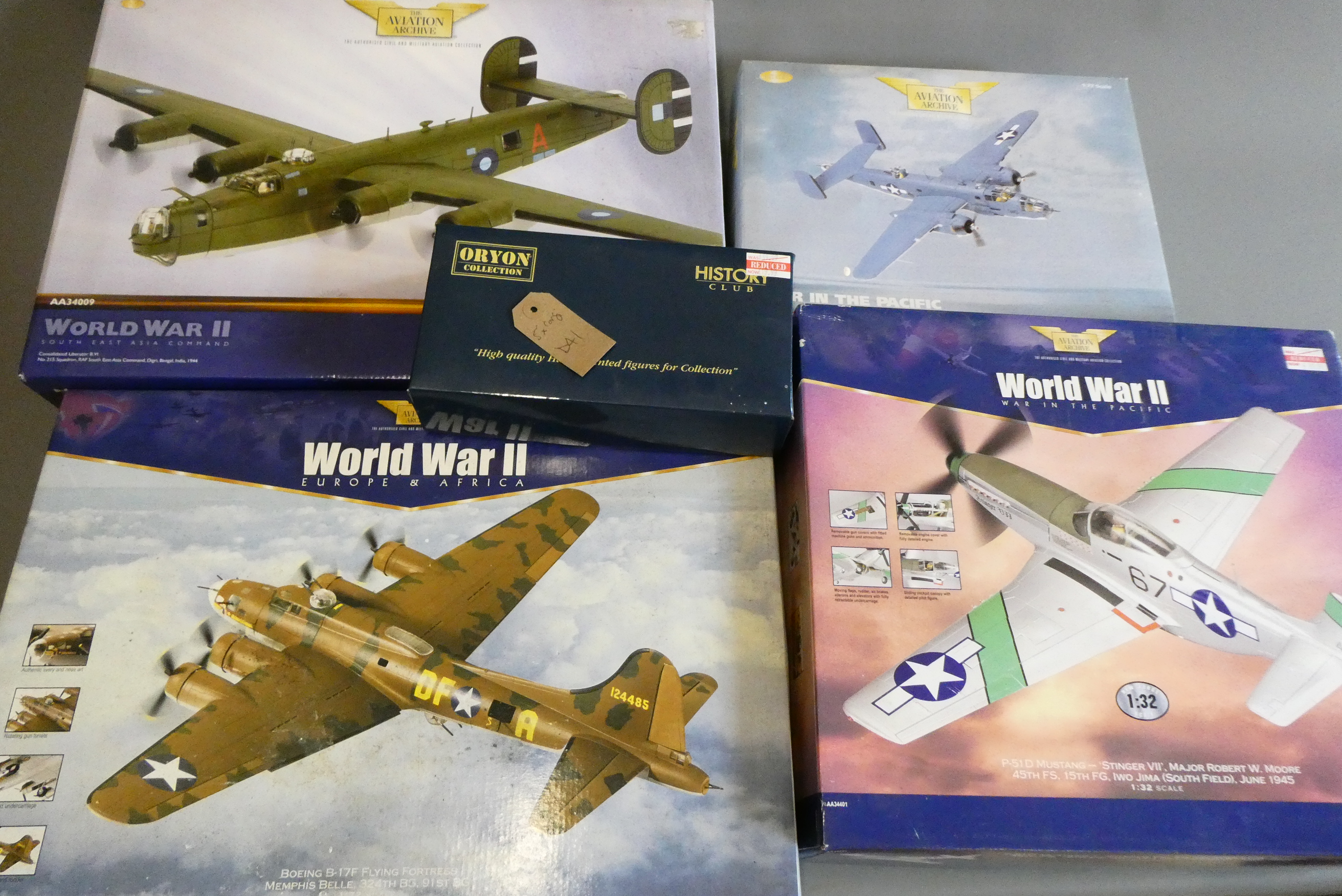 Five Corgi Aviation Archive model aircraft Image