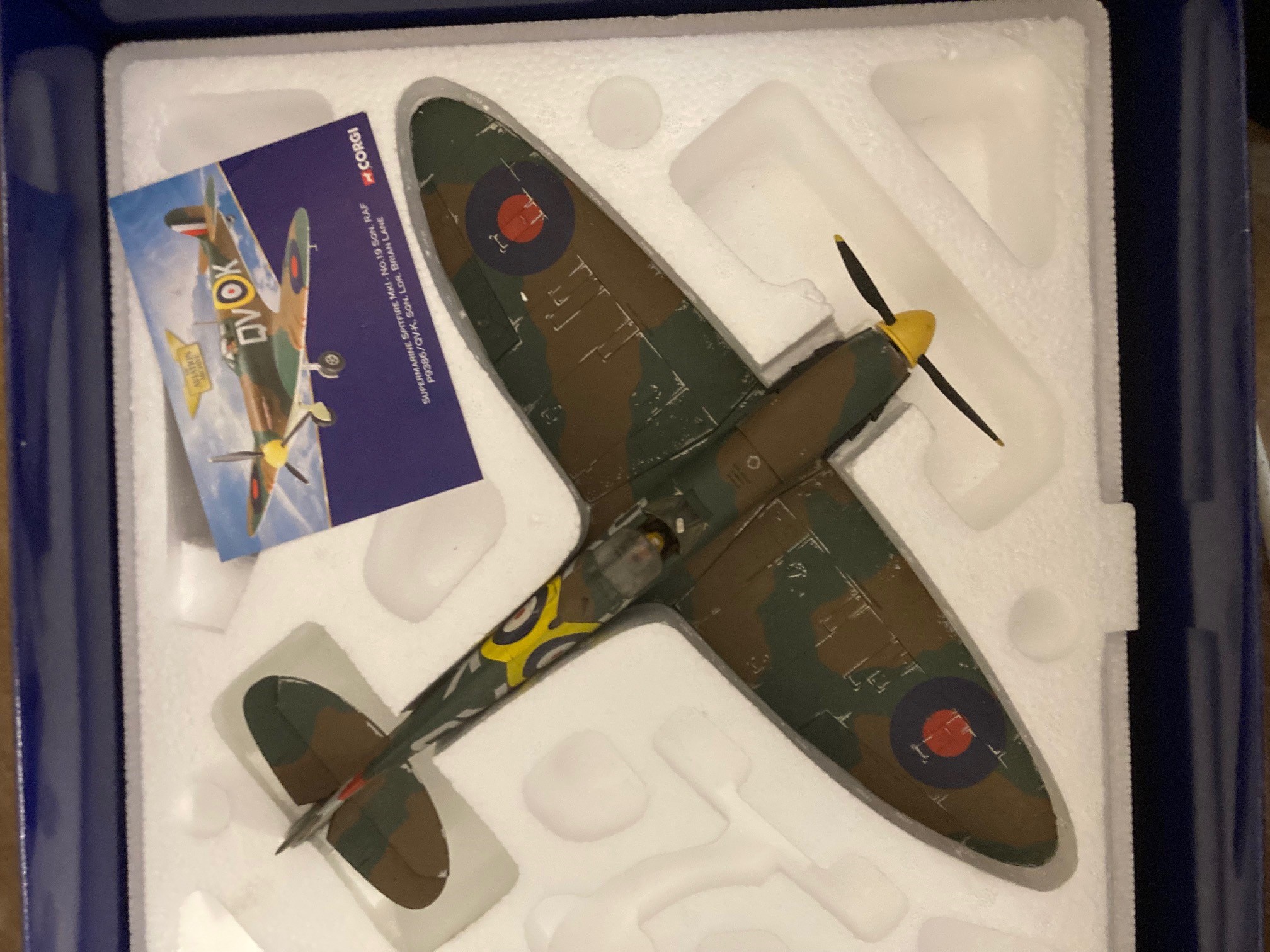Six Corgi Aviation Archive model aircraft, all RAF types, all these models have been out on display. Image