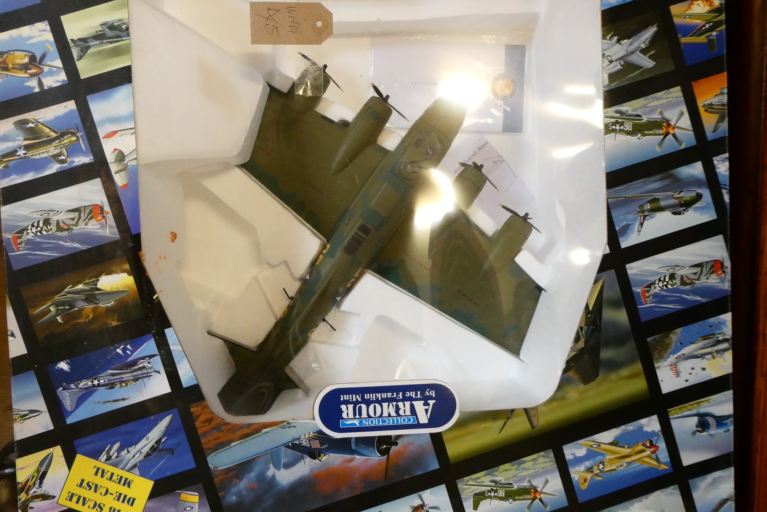 Franklin Mint Armour aircraft model comprising B17 Bomber and DC3 transport. These models have been Image