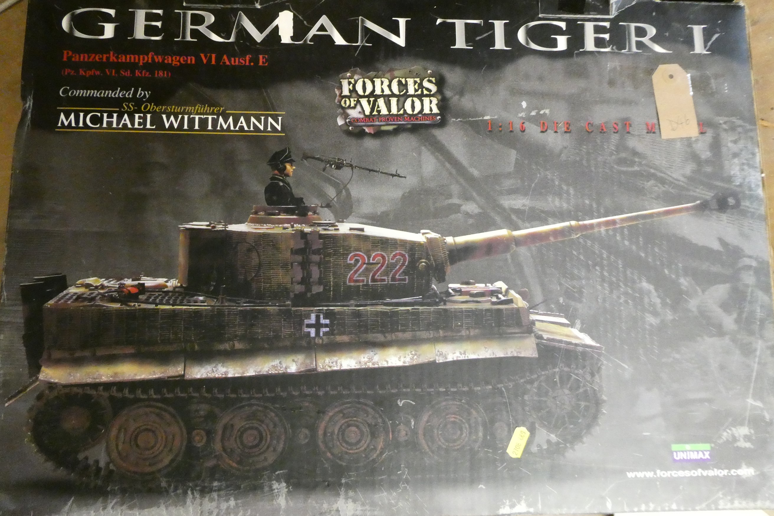 Forces of Valor large 1:16 scale German Tiger tank, this model has been on display, unchecked for Image