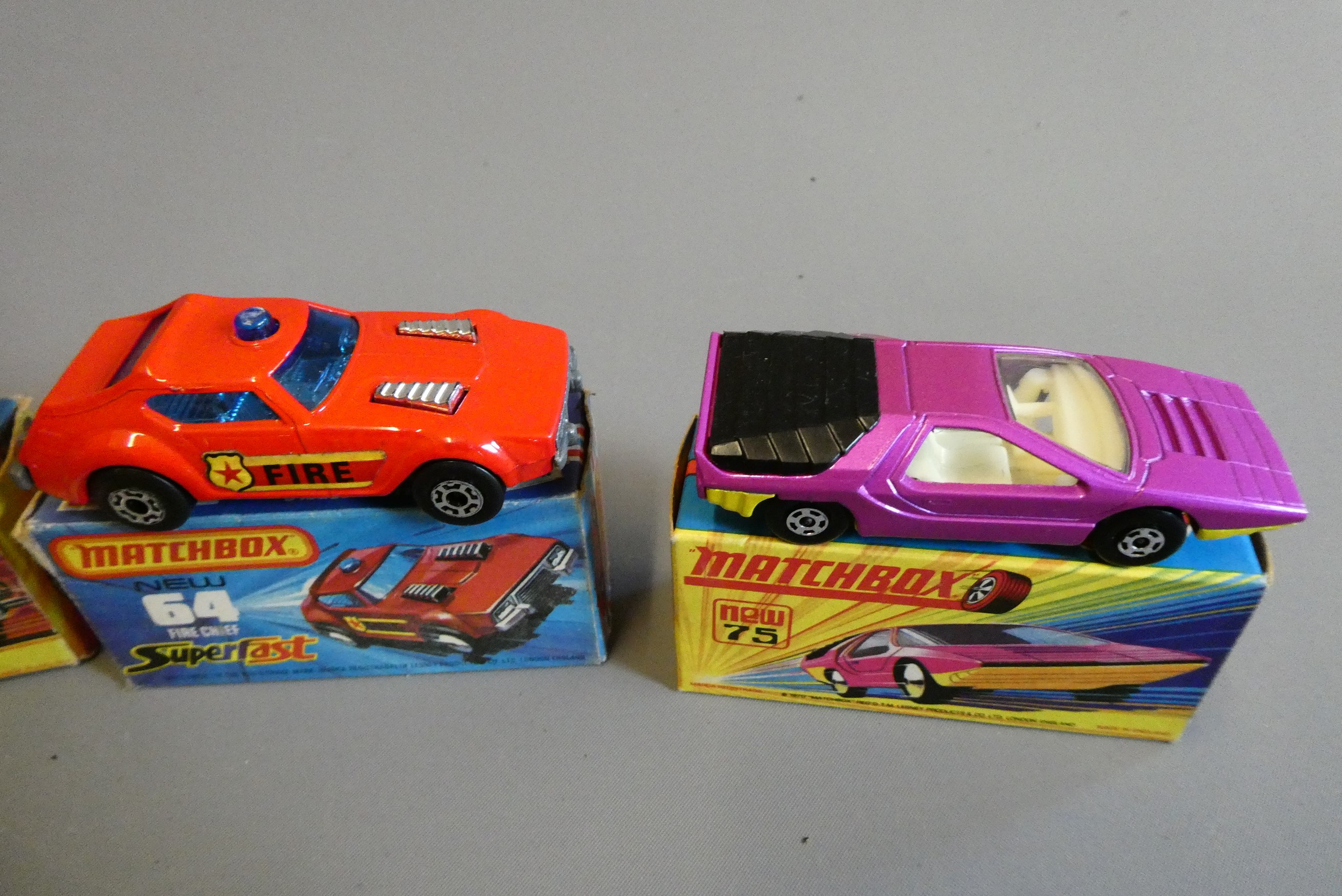 Six Matchbox Superfast cars comprising No22 Freeman Commuter Image