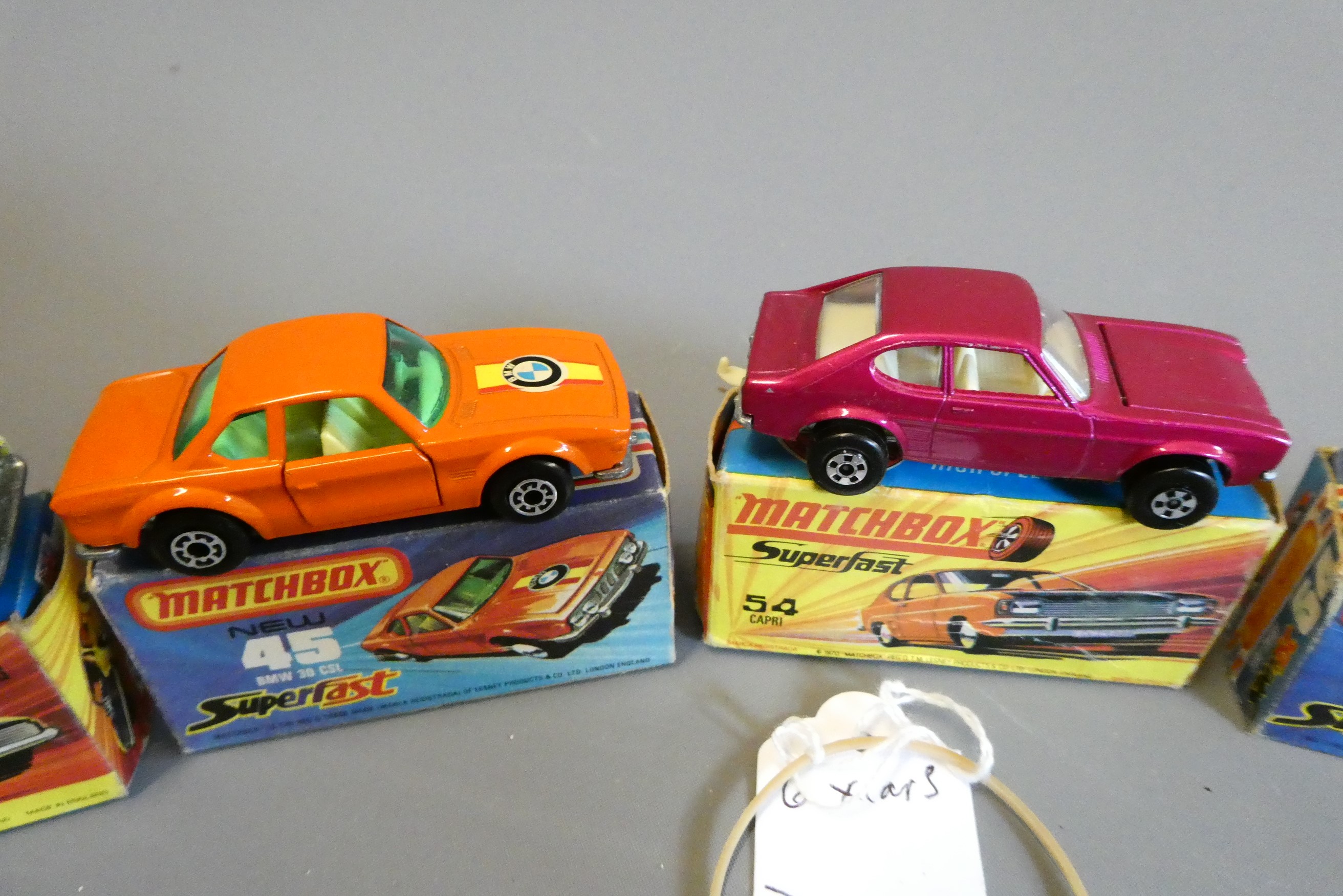 Six Matchbox Superfast cars comprising No22 Freeman Commuter Image