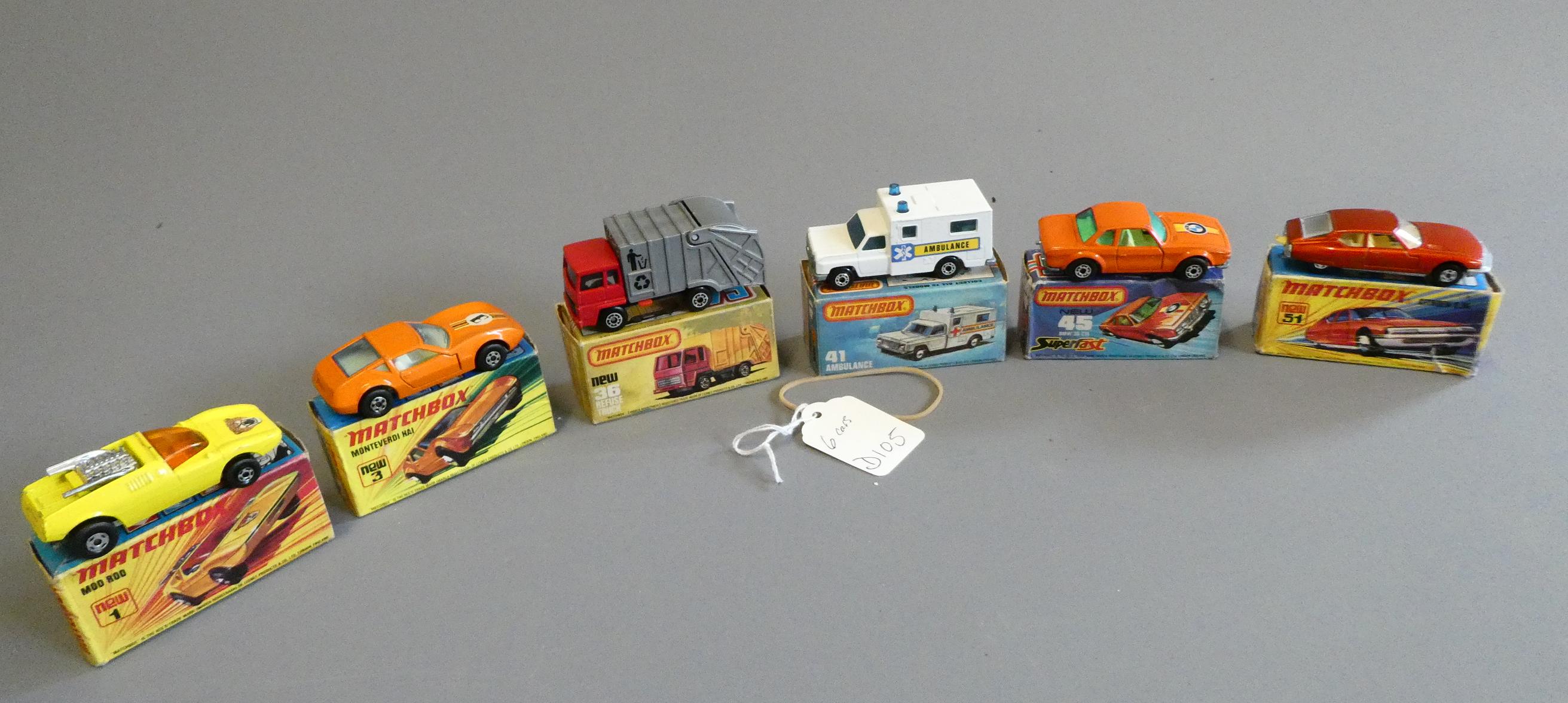 Matchbox Superfast cars comprising No1 Mod Rod Image