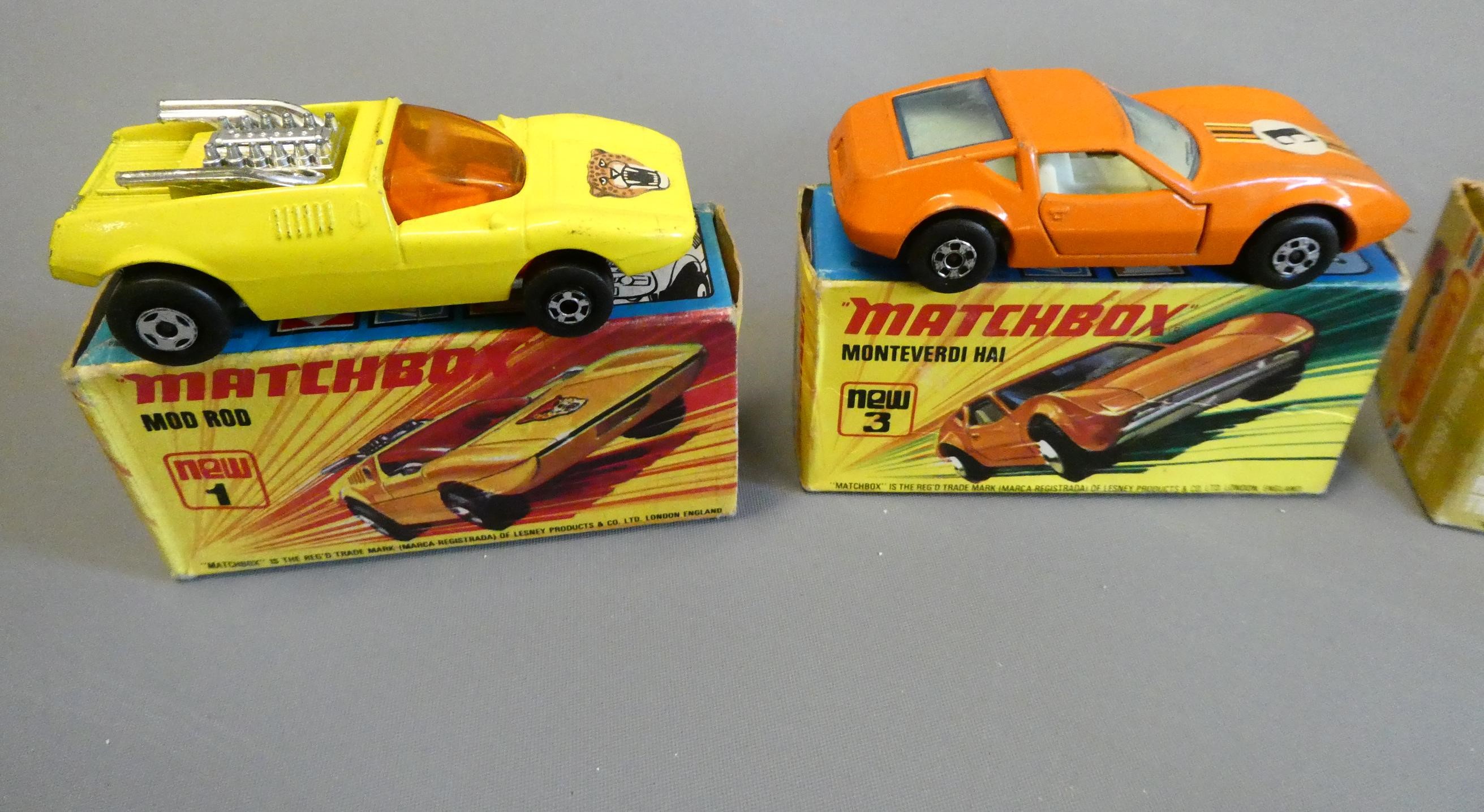 Matchbox Superfast cars comprising No1 Mod Rod Image