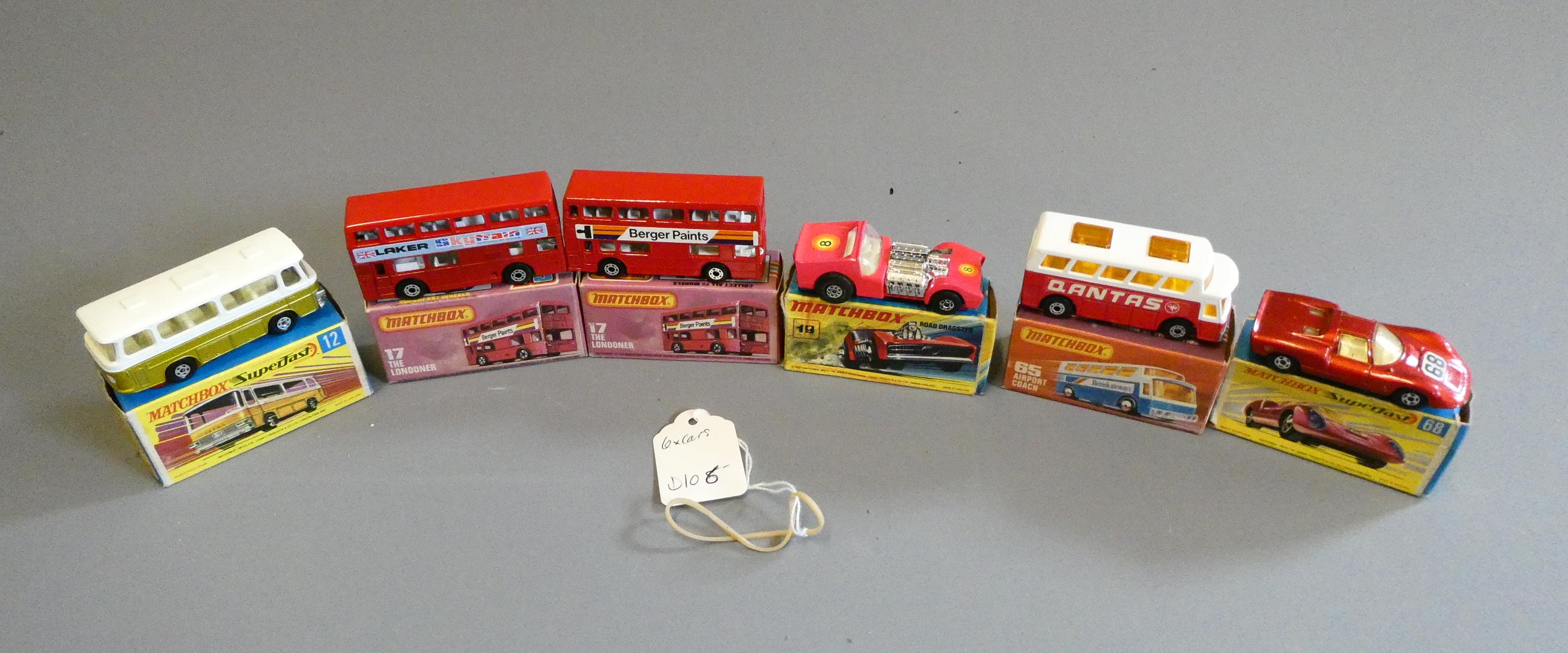 Matchbox Superfast cars comprising No12 Stera Coach Image