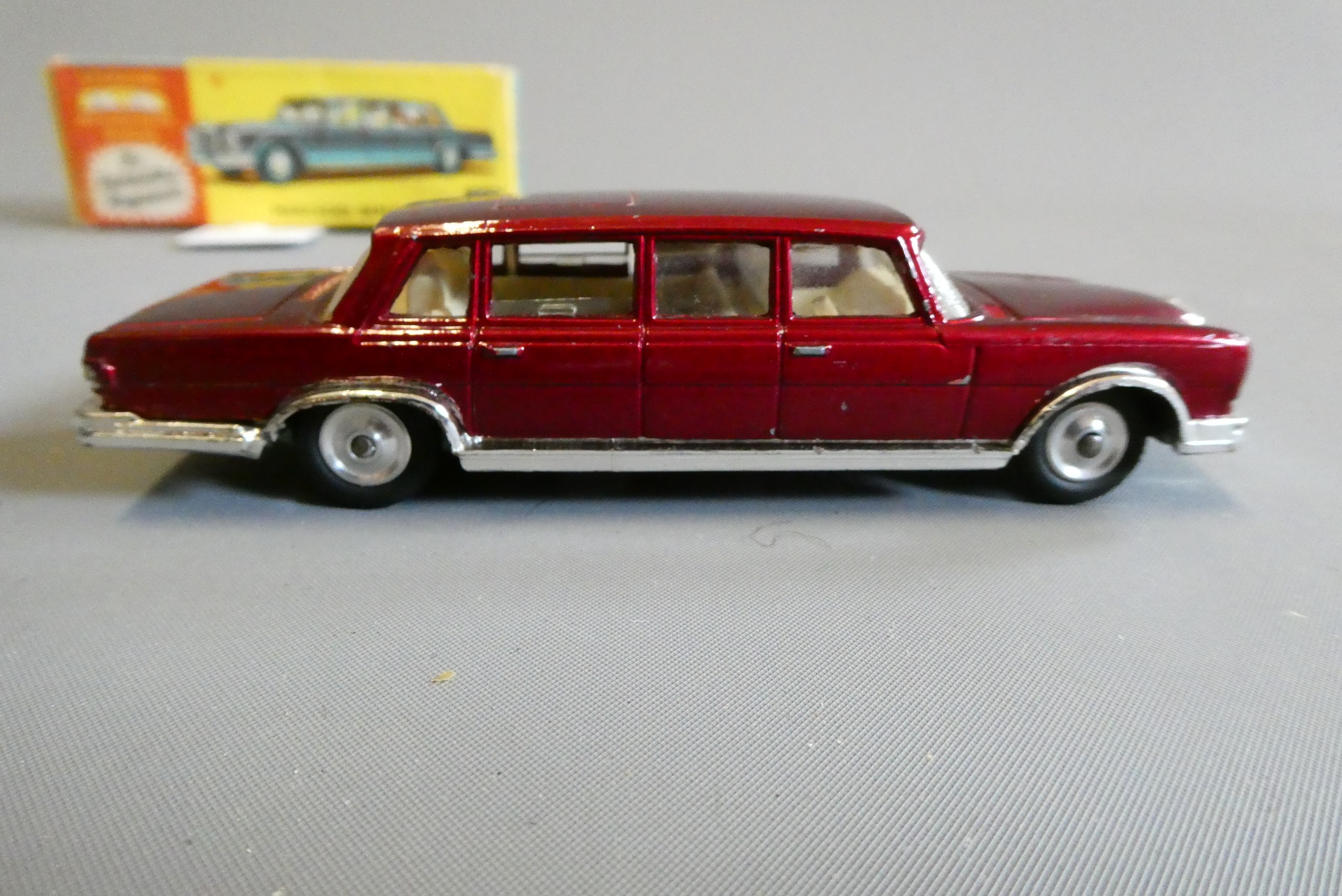 Corgi 247 Mercedes 600 Pullman, box fair to good, model good+, some slight rubbing to bonnet, small Image