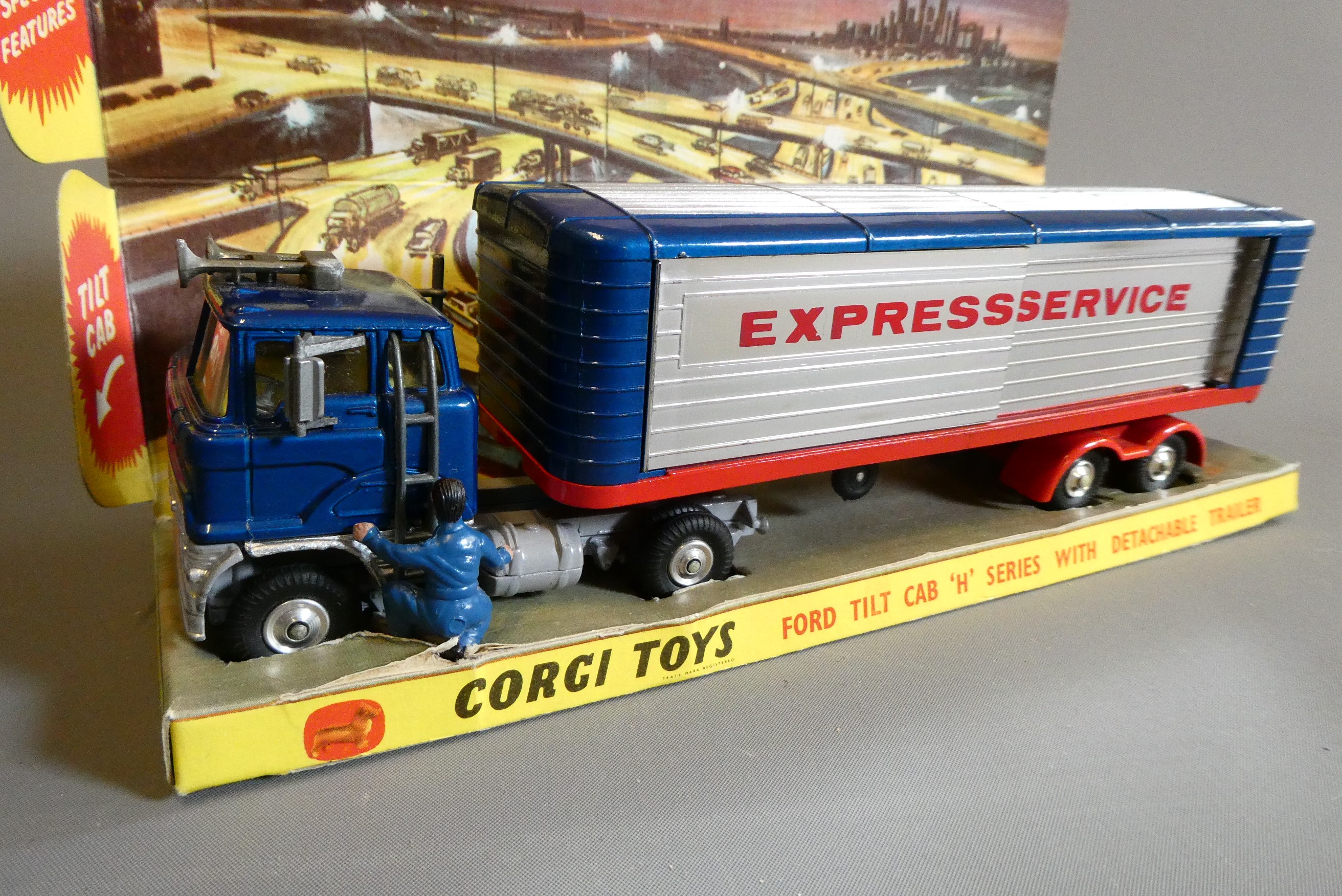 Corgi 1137 Ford Tilt Cab Express Services. Box fair to good, model excellent (Est. plus 24% premium Image
