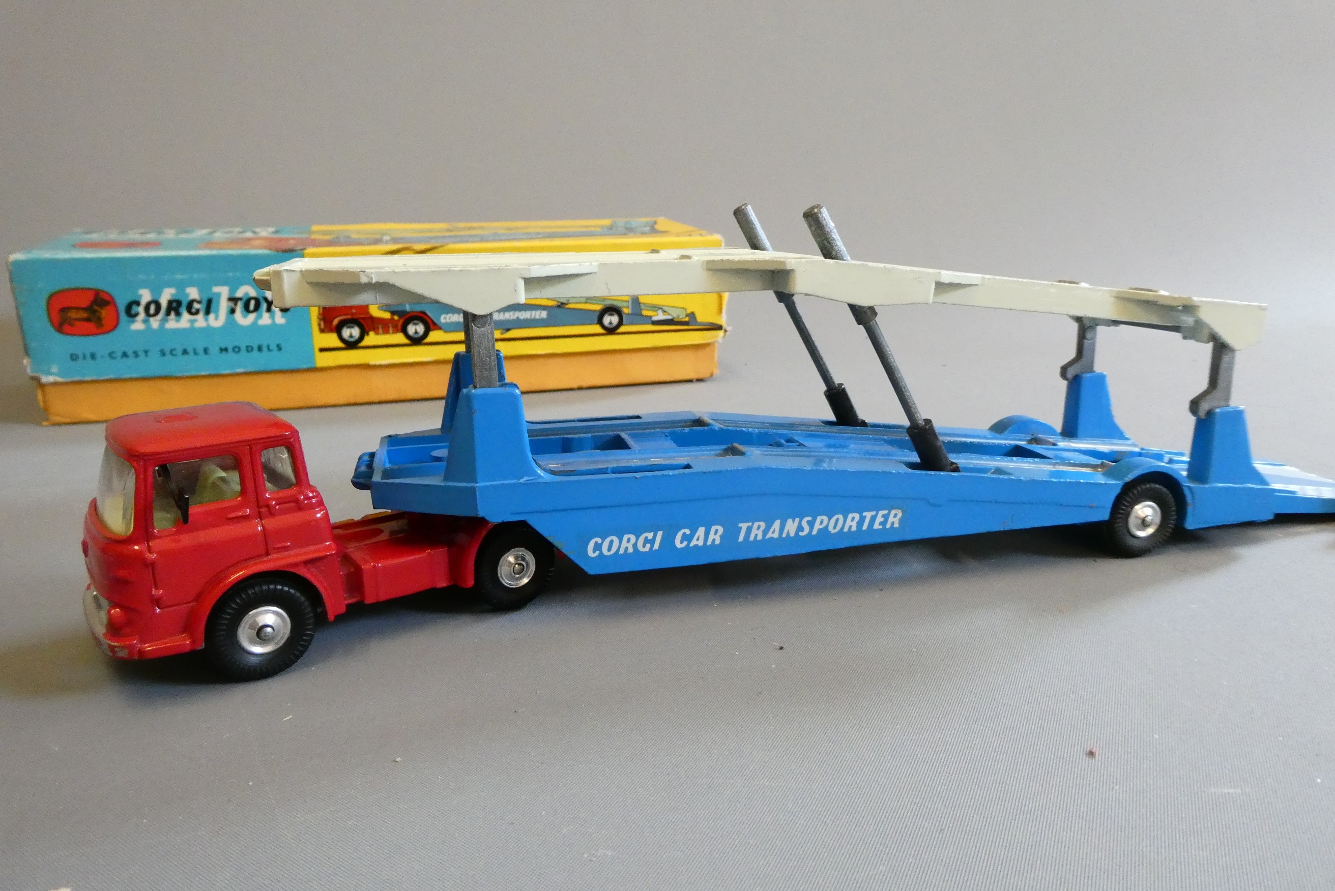Corgi 1105 Carrimore car transporter. Box good with instruction sheet, model excellent with a few Image