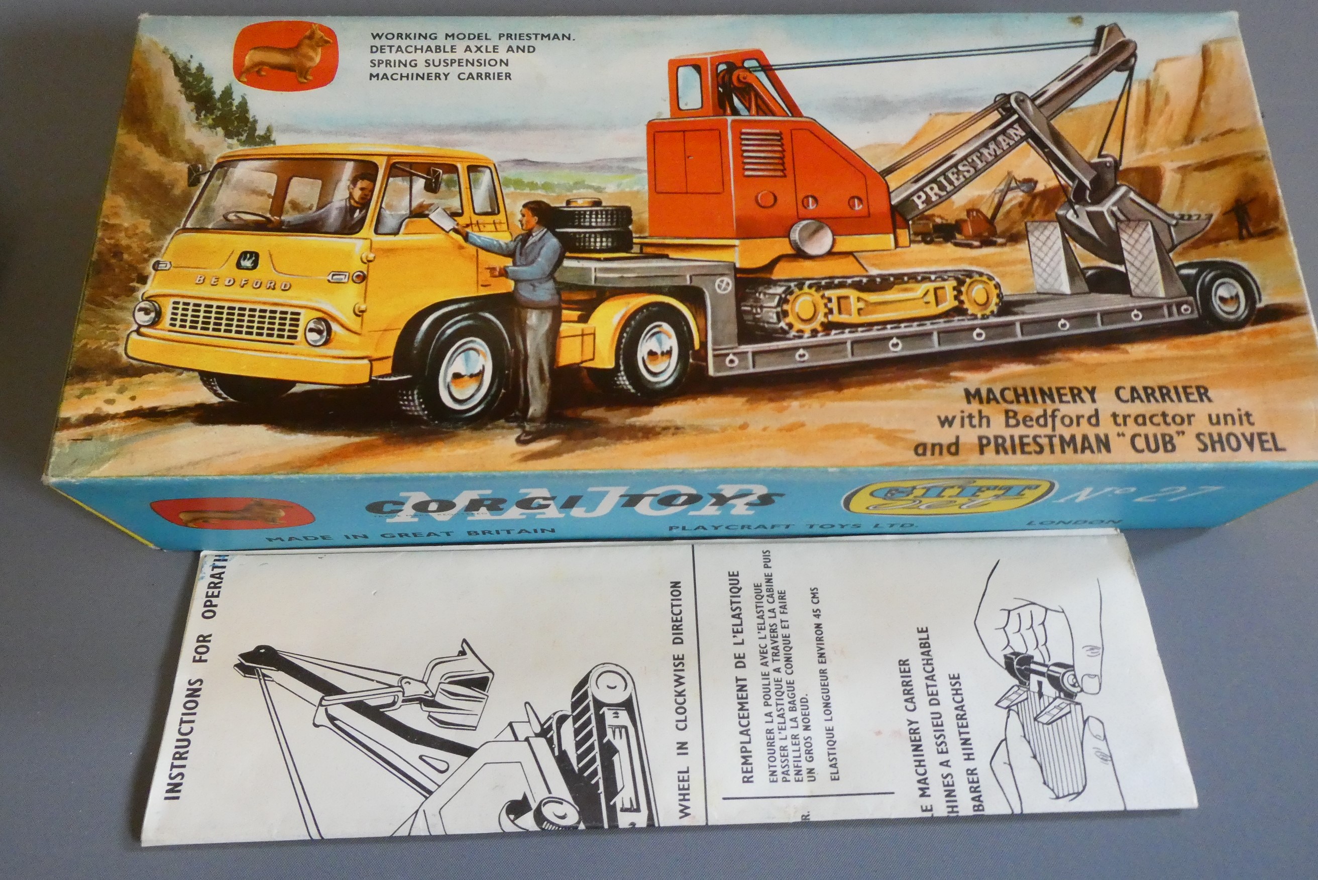 Corgi Gift Set No27 Machinery Carrier with Priestman shovel Image