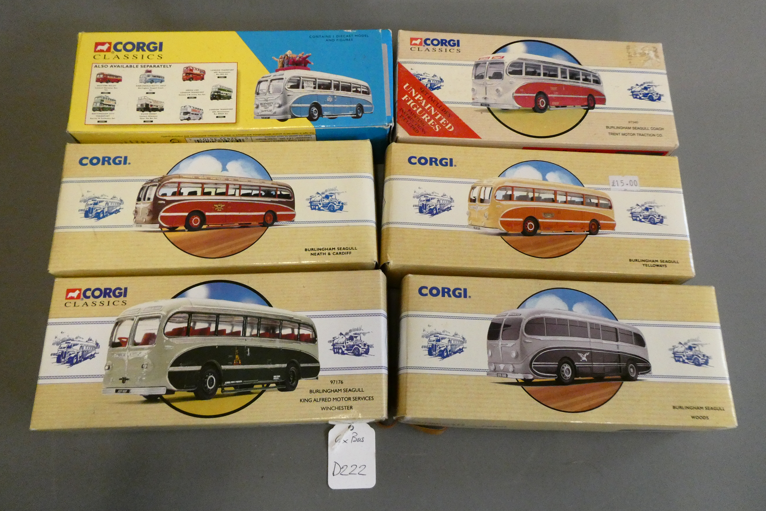 Six Corgi Classics coach models, all items boxed, excellent (Est. plus 24% premium inc. VAT) Image