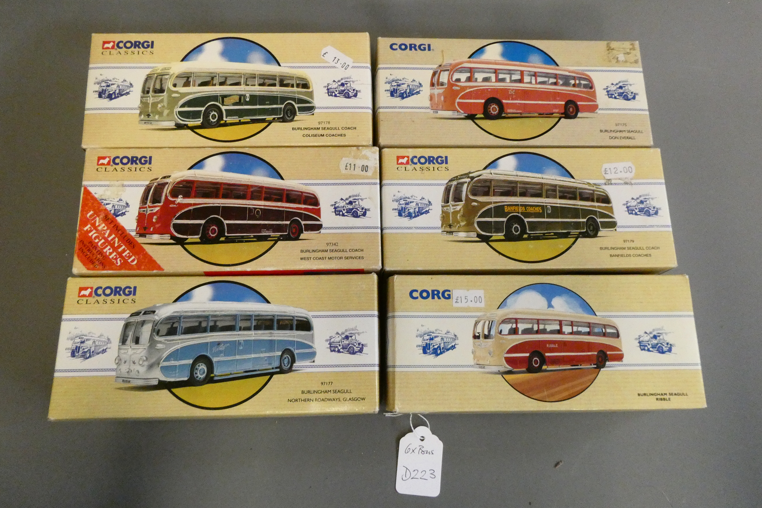 Six Corgi Classics coach models, all items boxed, excellent (Est. plus 24% premium inc. VAT) Image