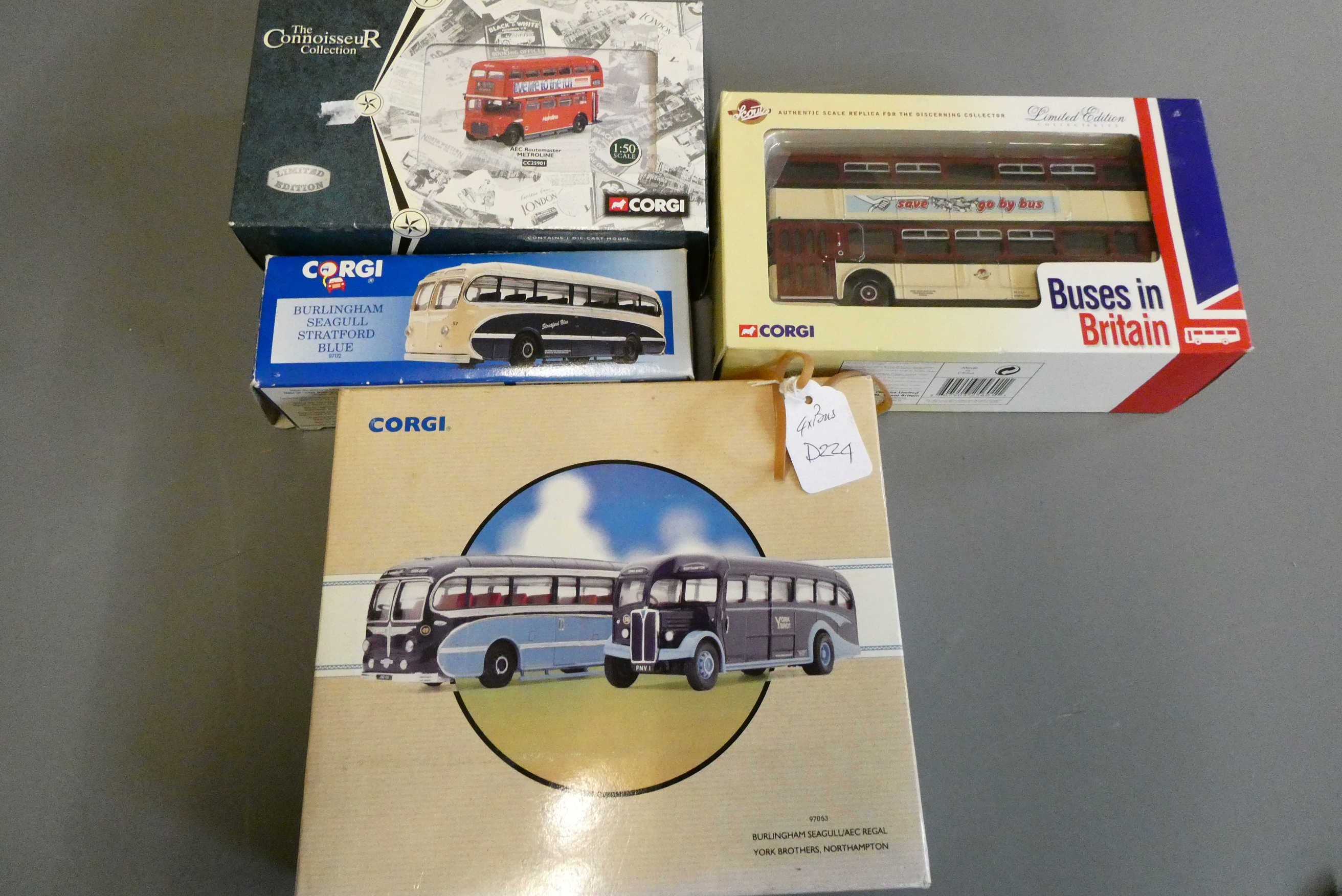 Four Corgi Classics coach models, all items boxed, excellent (Est. plus 24% premium inc. VAT) Image
