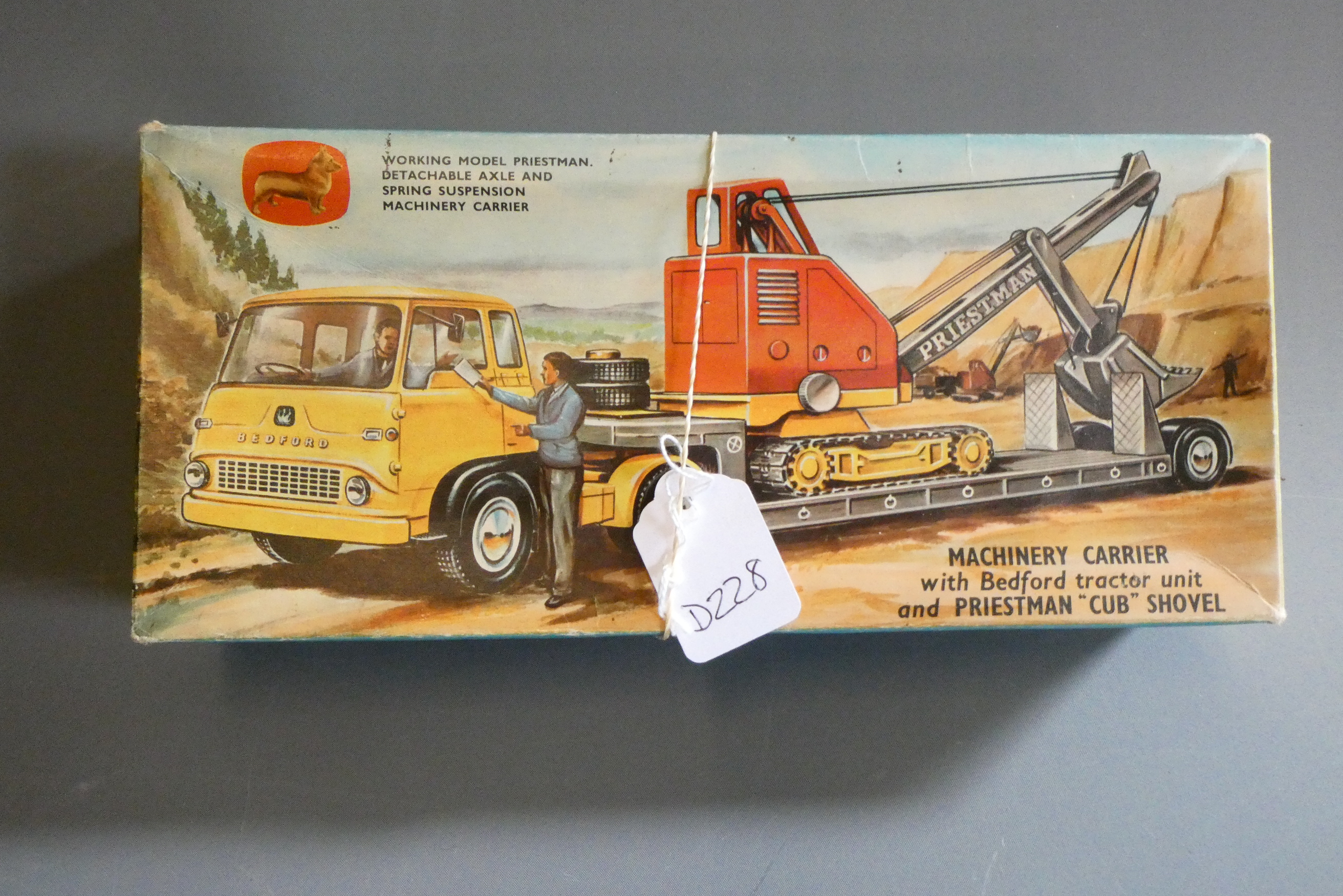 Corgi Gift Set No27 Machinery Carrier and Priestman Cub Shovel, box good, models good (Est. plus 24% Image