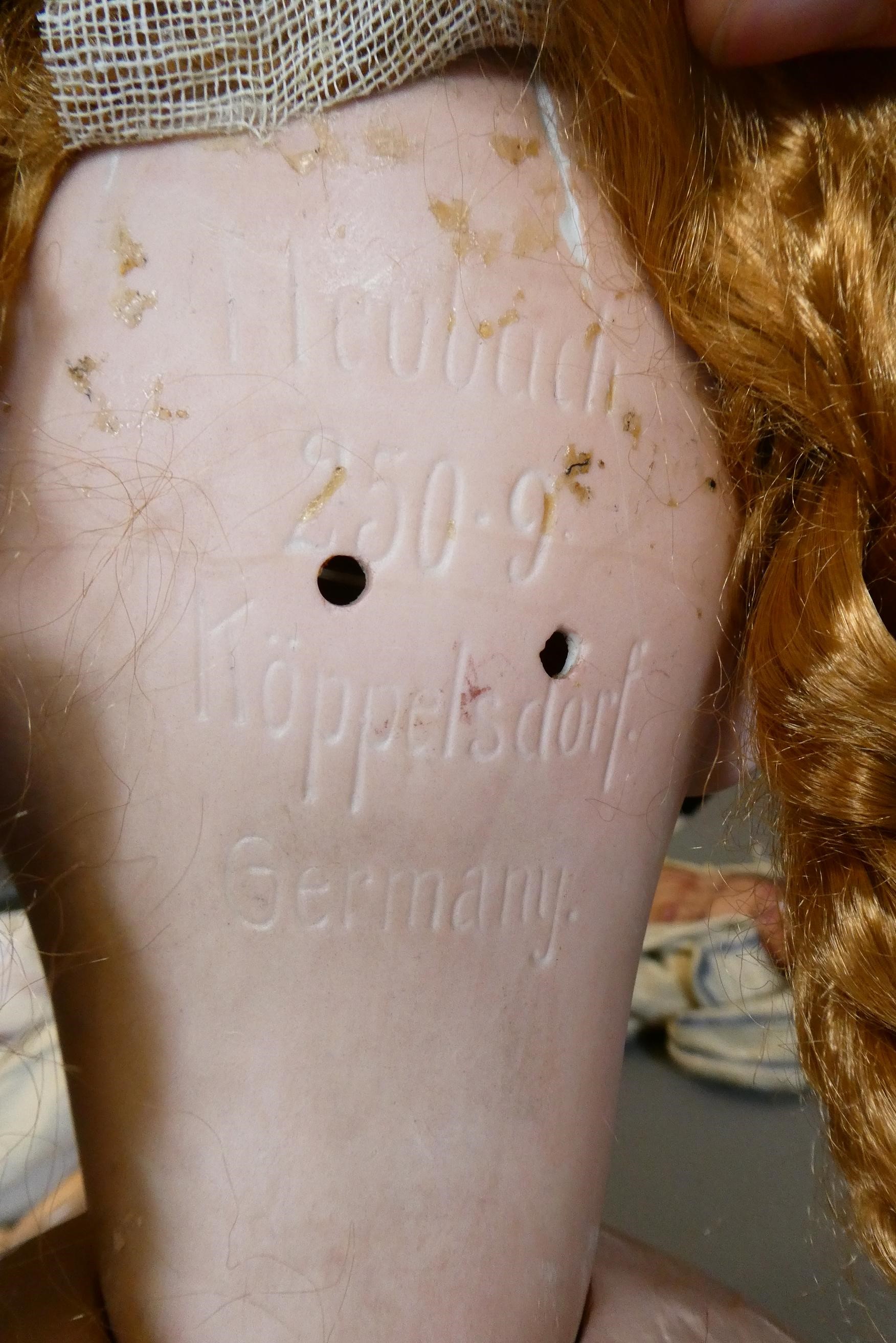 A large Heubach & Koppelsdorf bisque socket head doll Image