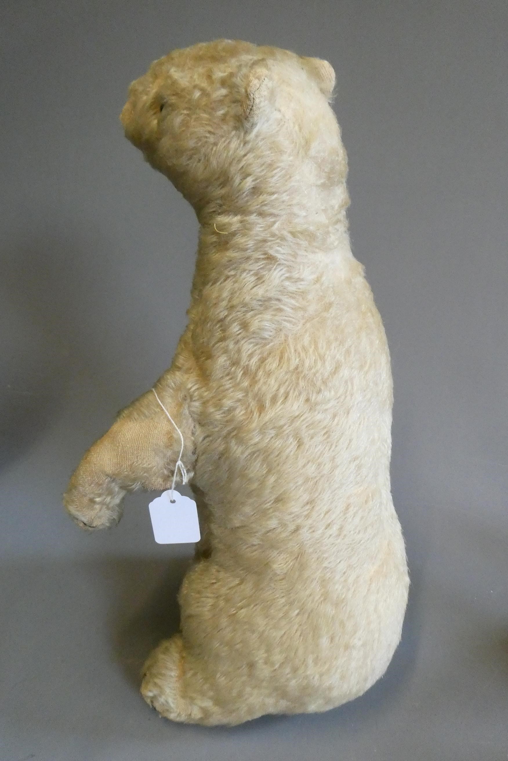 Two early 20th century plush bears Image