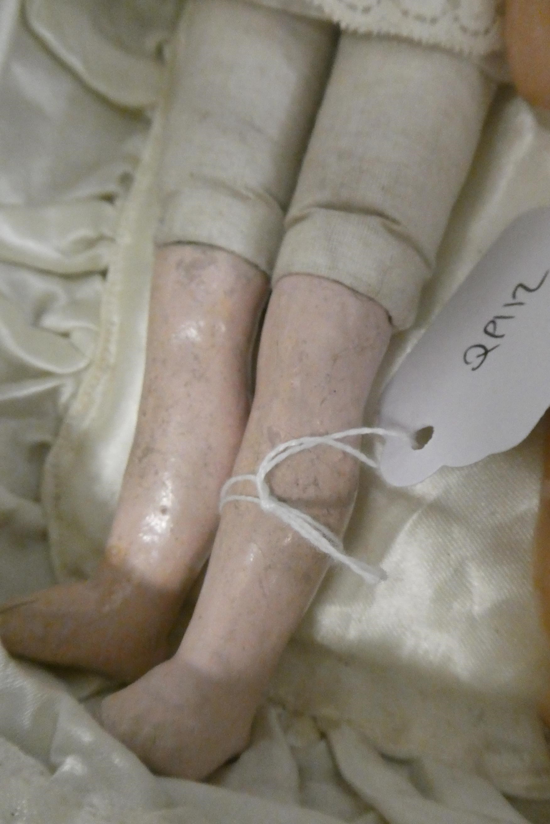 Two wax head dolls Image