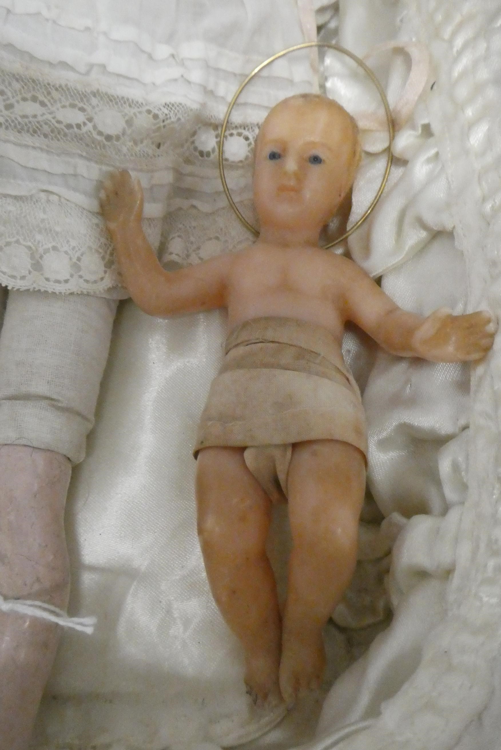 Two wax head dolls Image