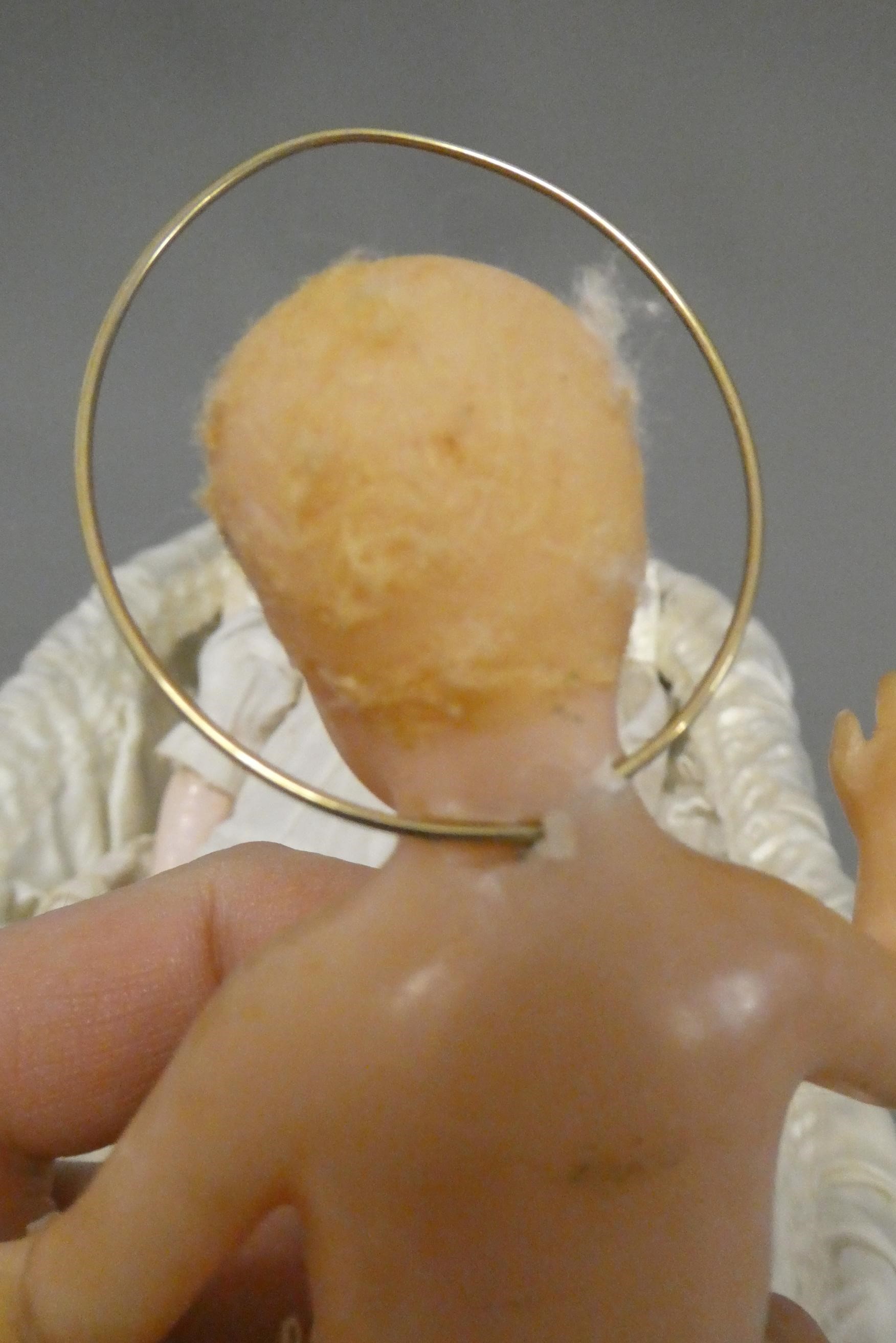 Two wax head dolls Image