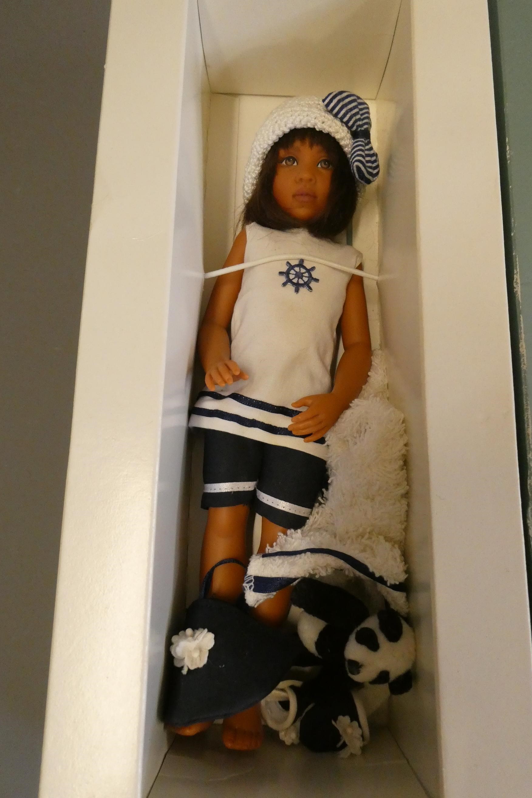 A boxed Kish & Company "Cassie - Beach Girls" doll, with full beach attire including towel, teddy Image