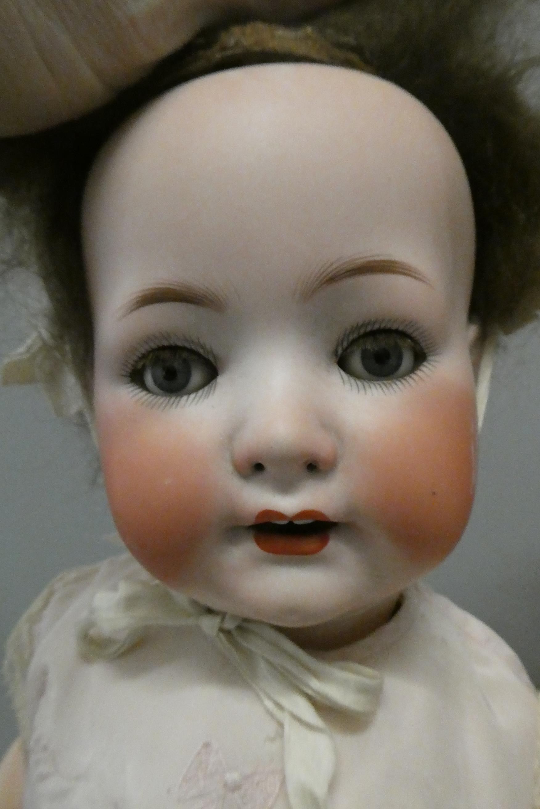 Two bisque socket head character dolls Image