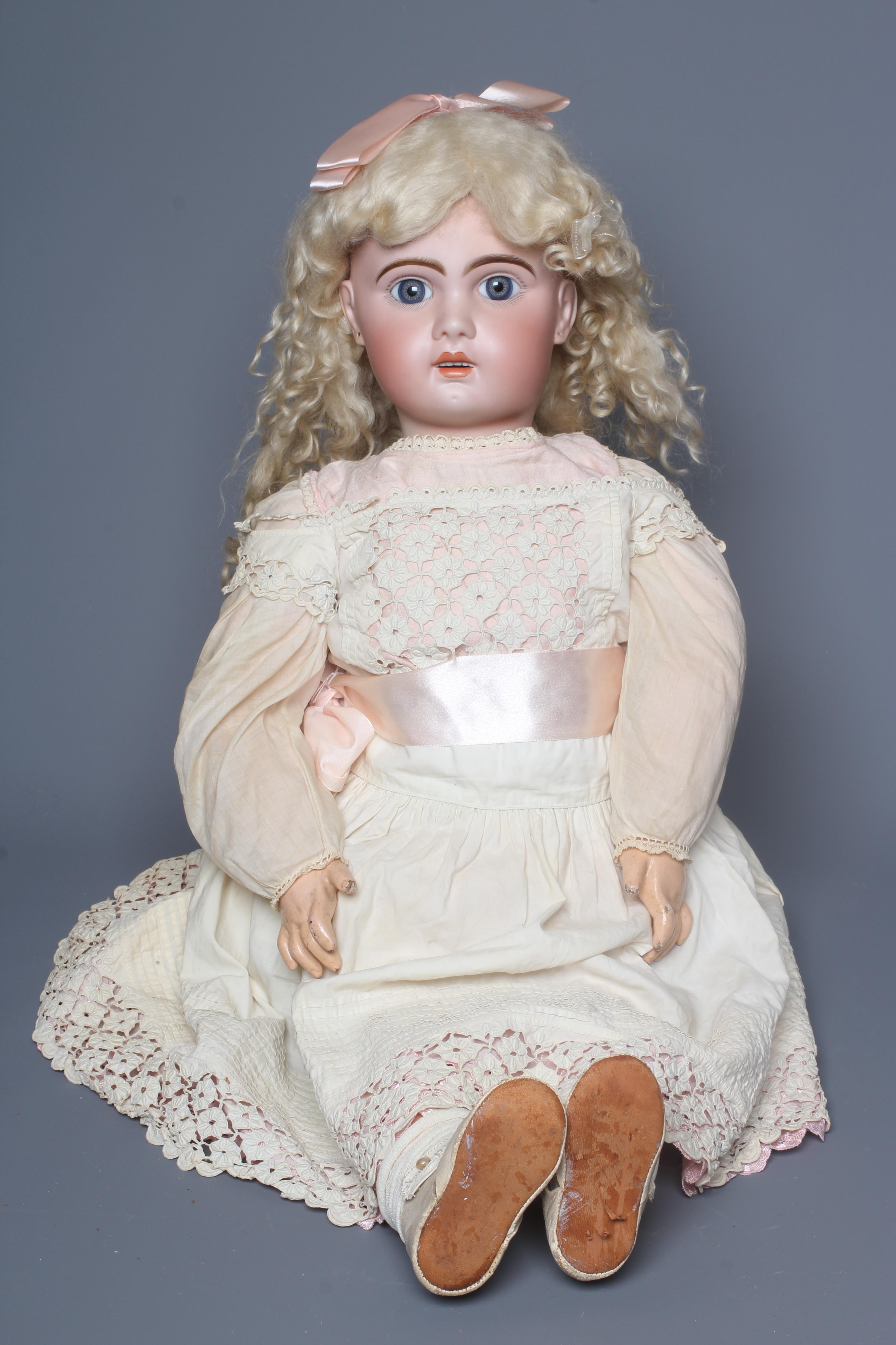 A Jumeau bisque socket head doll Image