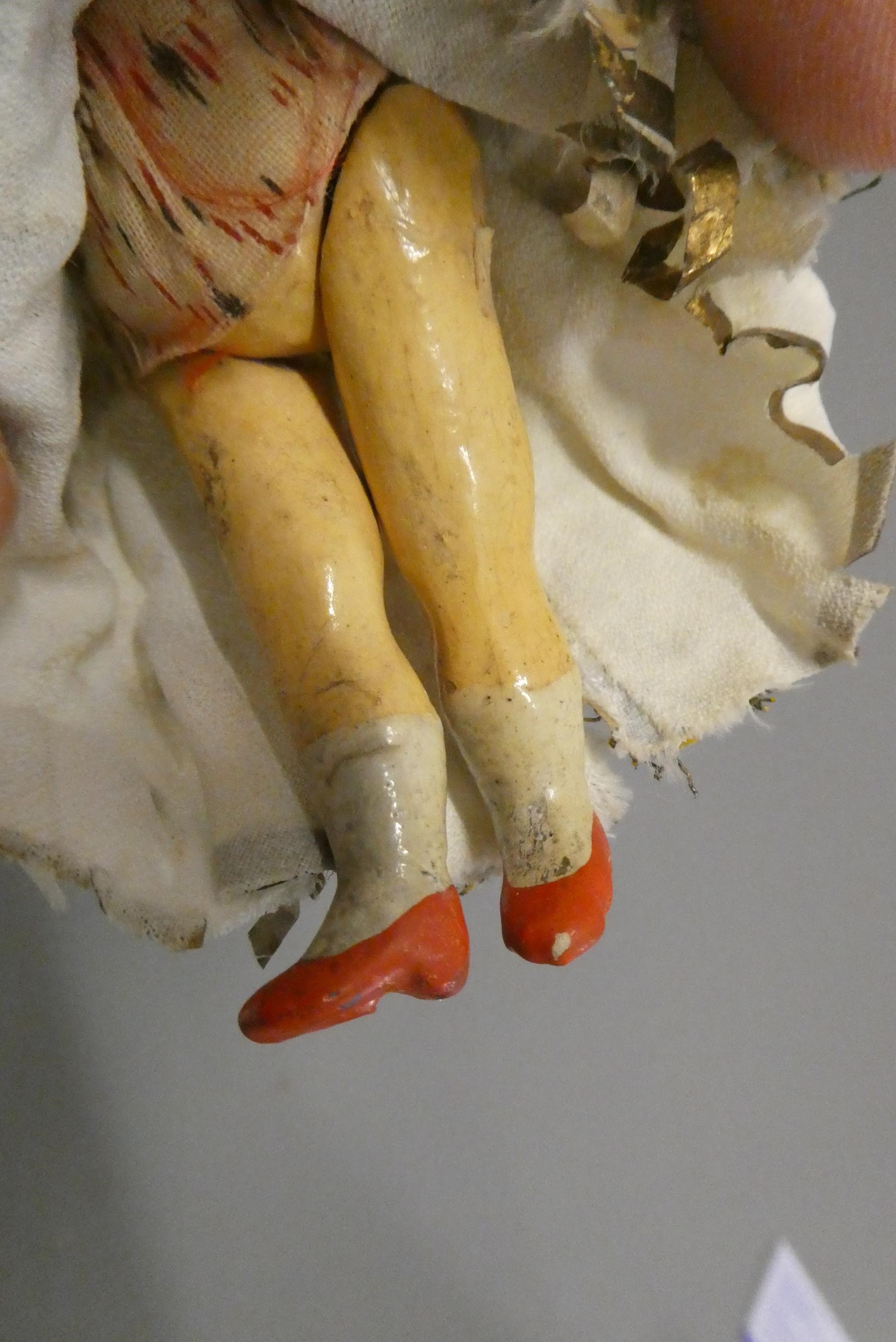 An oriental bisque socket head doll's house doll Image