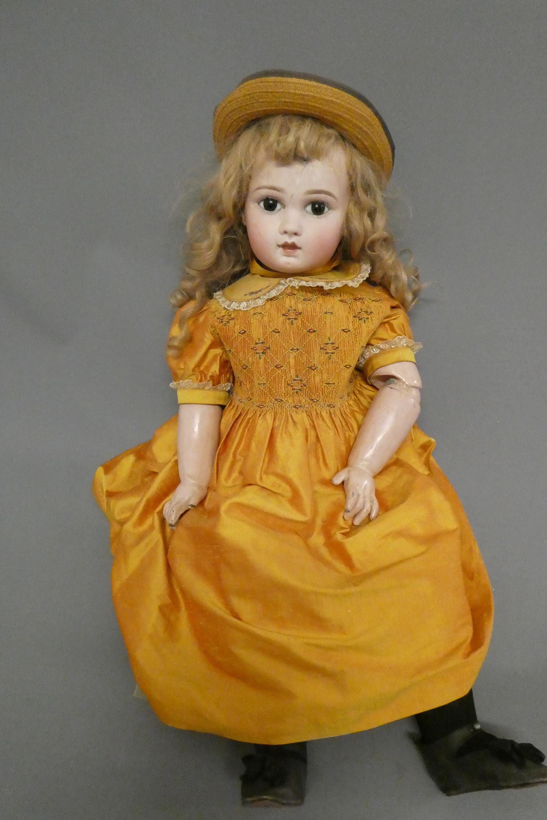 A Jumeau bisque socket head doll Image