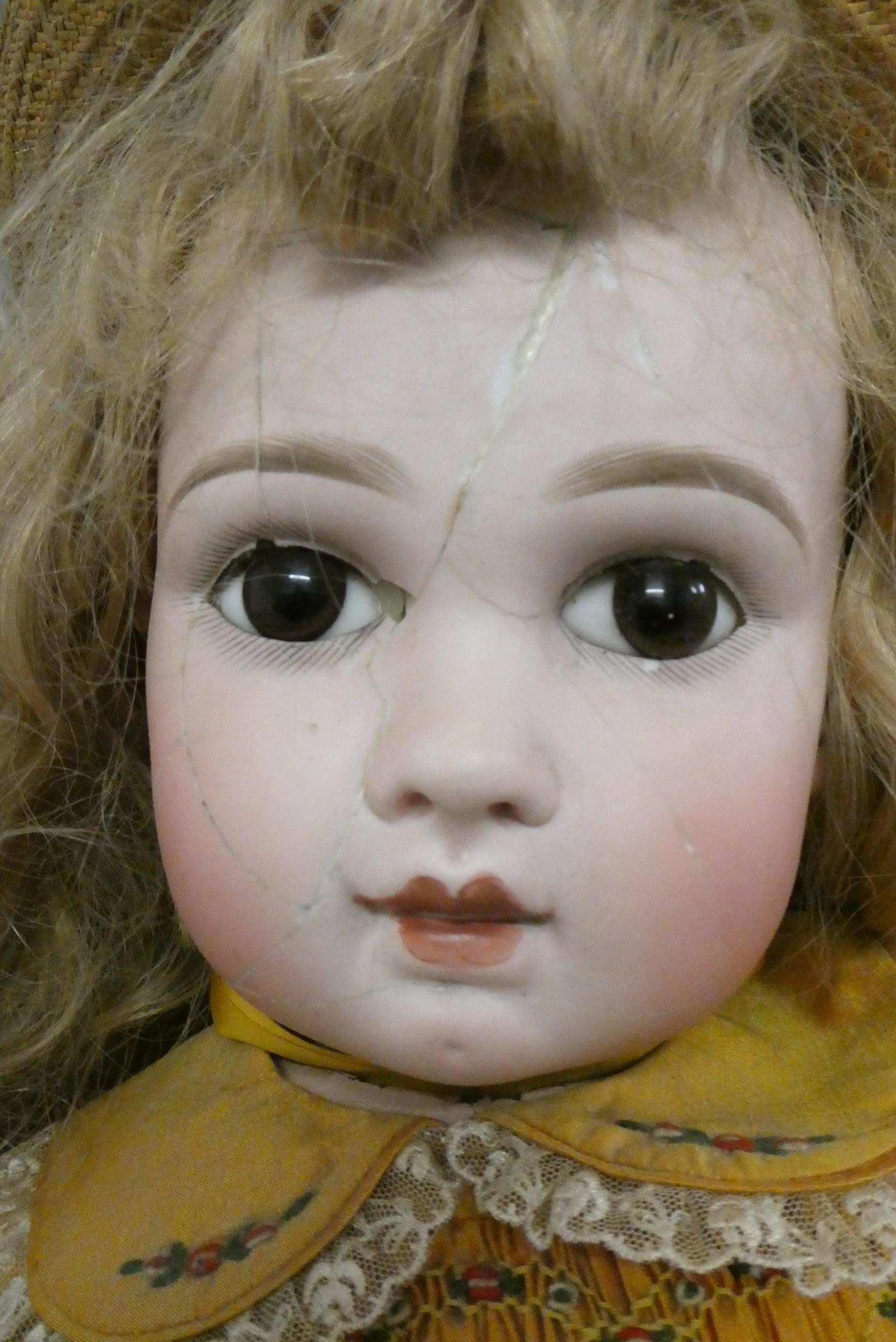 A Jumeau bisque socket head doll Image
