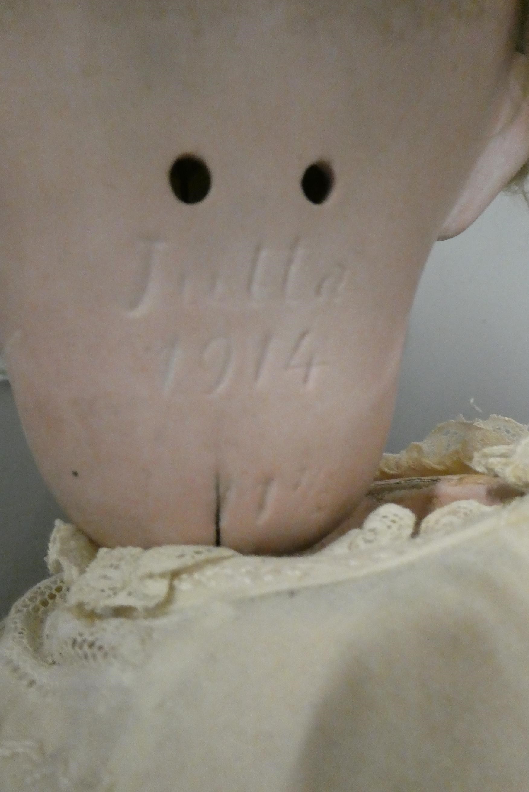 Two German bisque socket head dolls Image