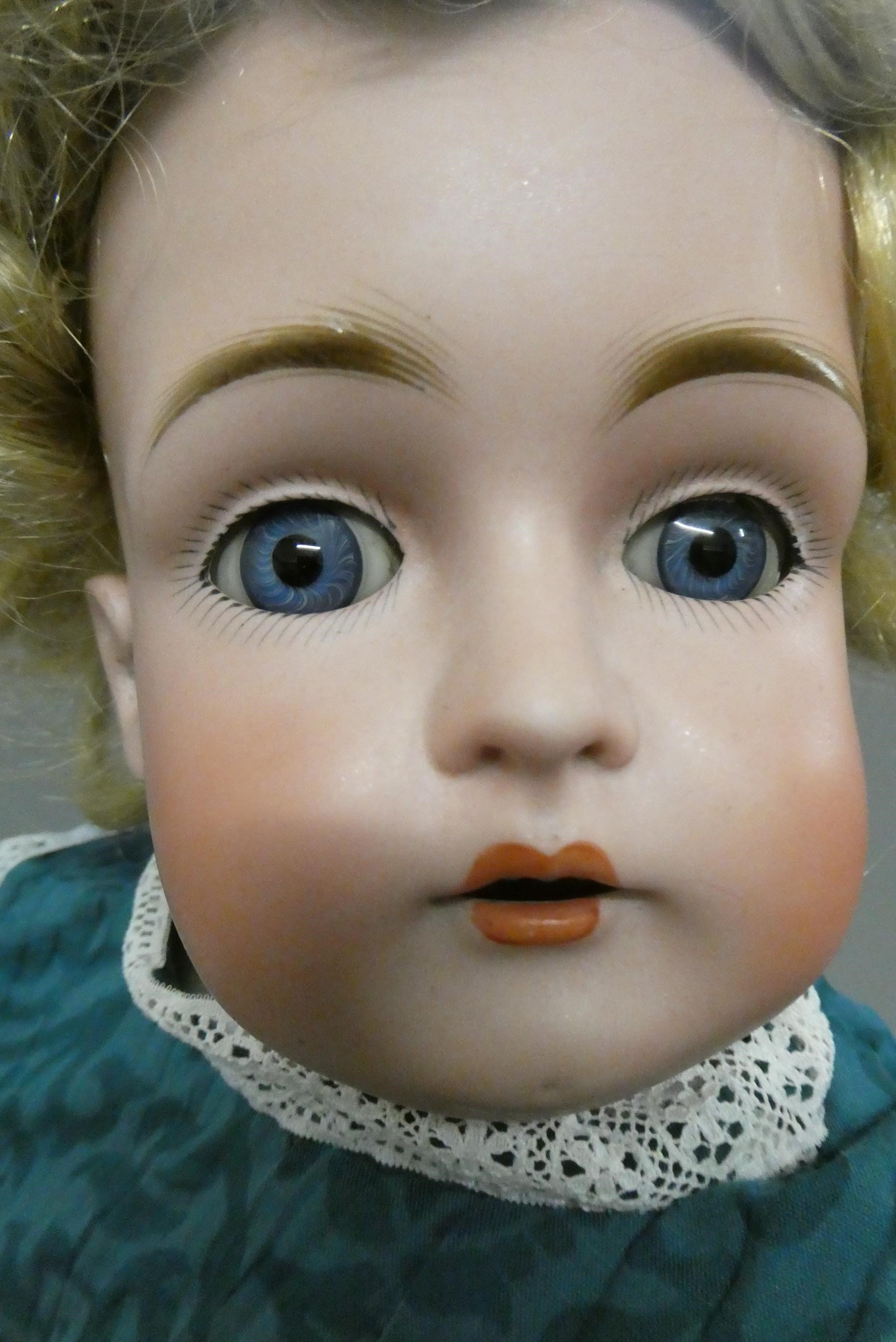 Two Kestner bisque socket head dolls Image