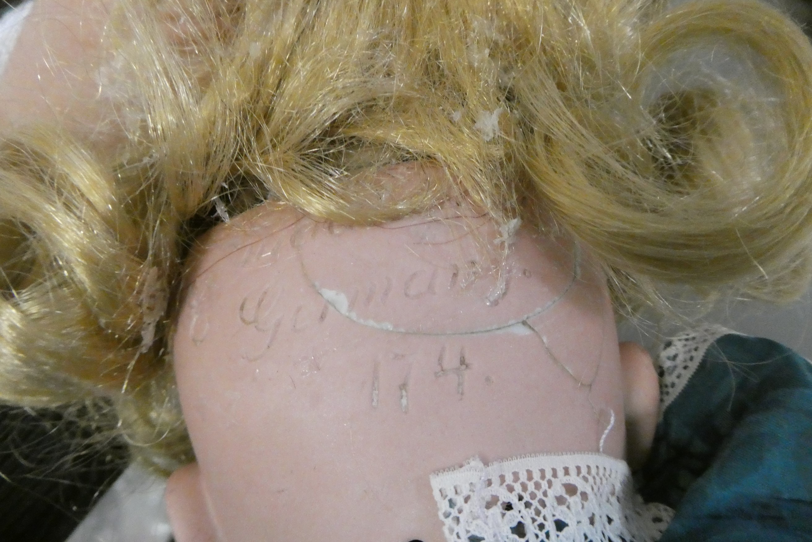 Two Kestner bisque socket head dolls Image