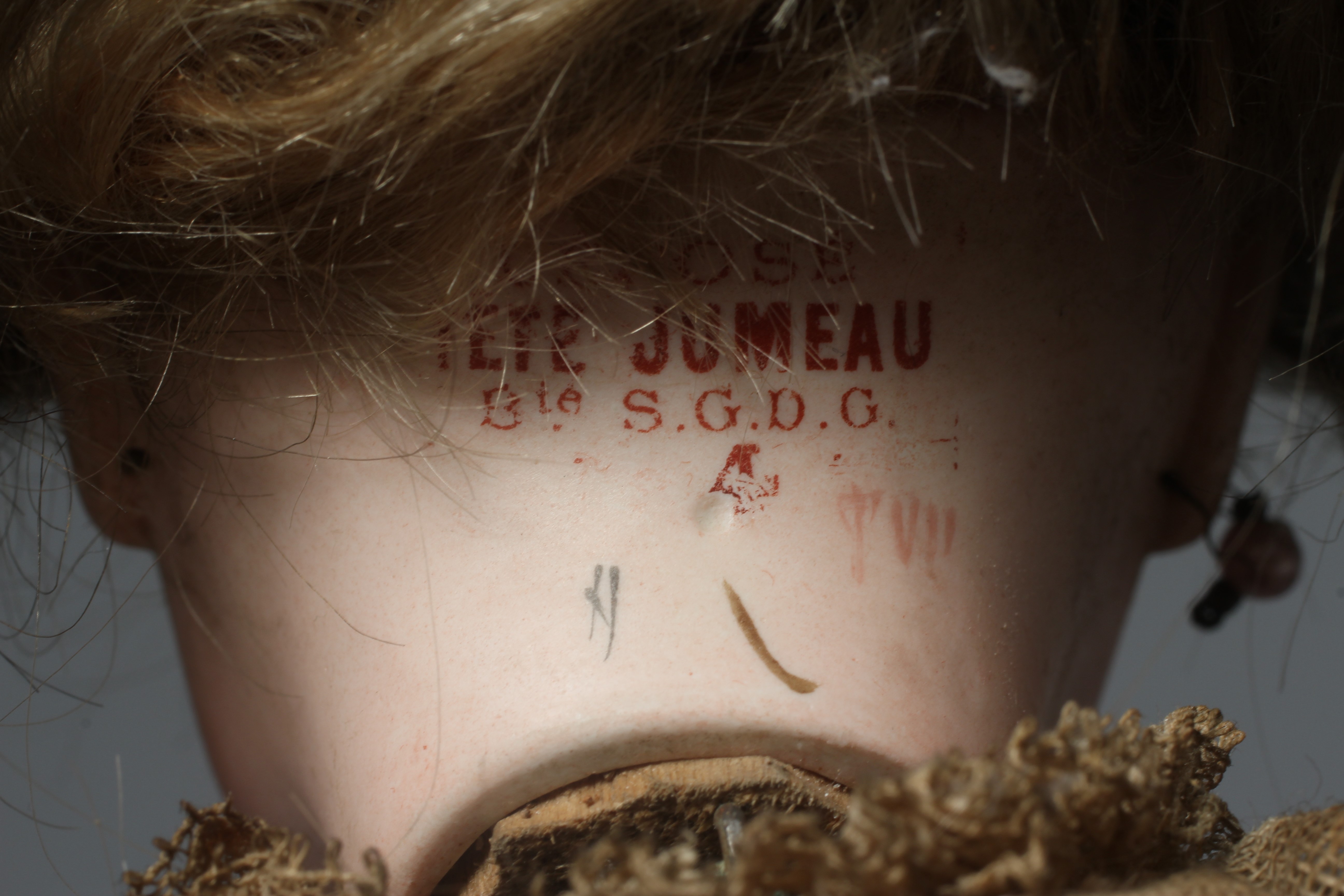 A Tete Jumeau bisque head automaton doll Image