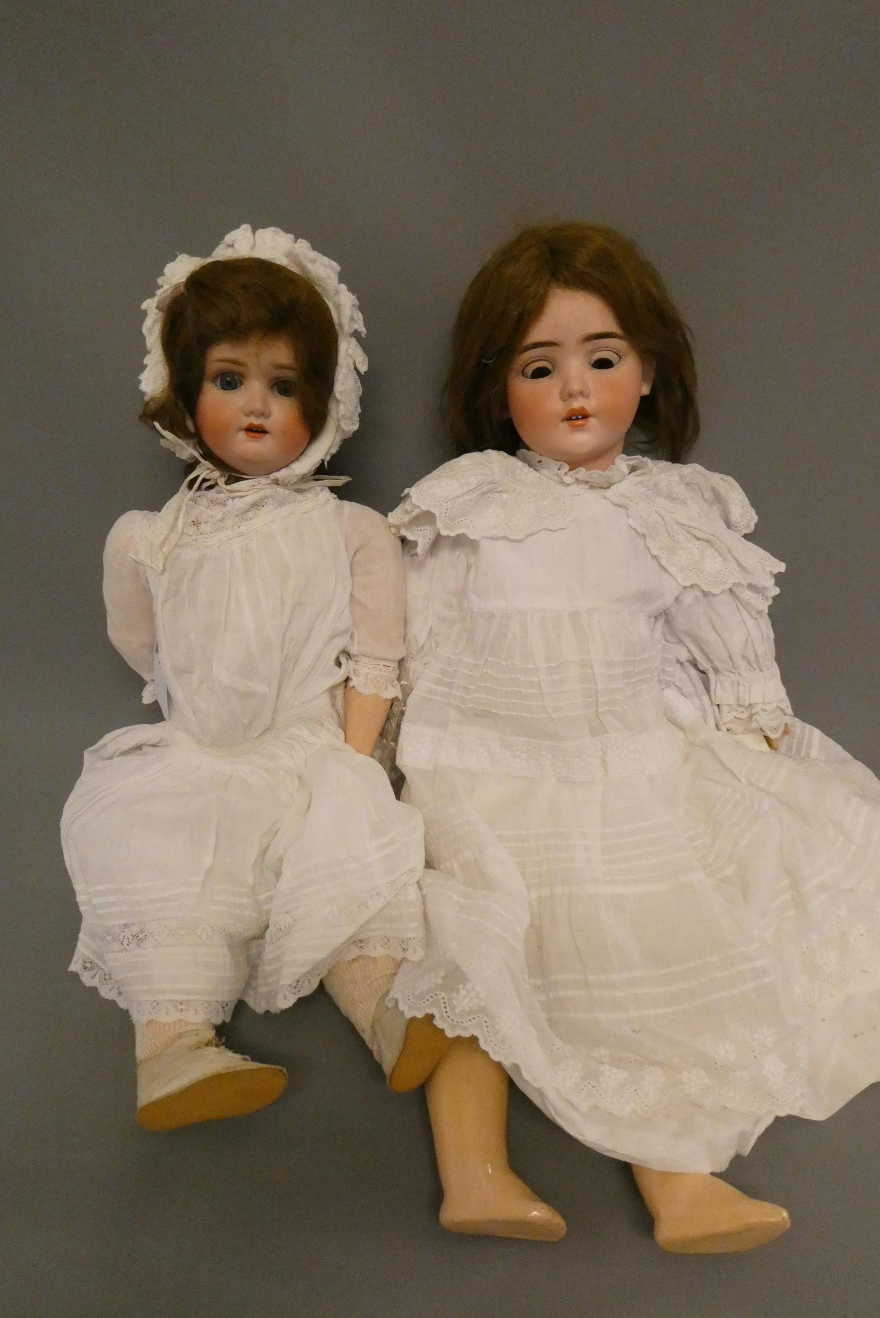 Two Schoenau & Hoffmeister bisque socket head dolls Image