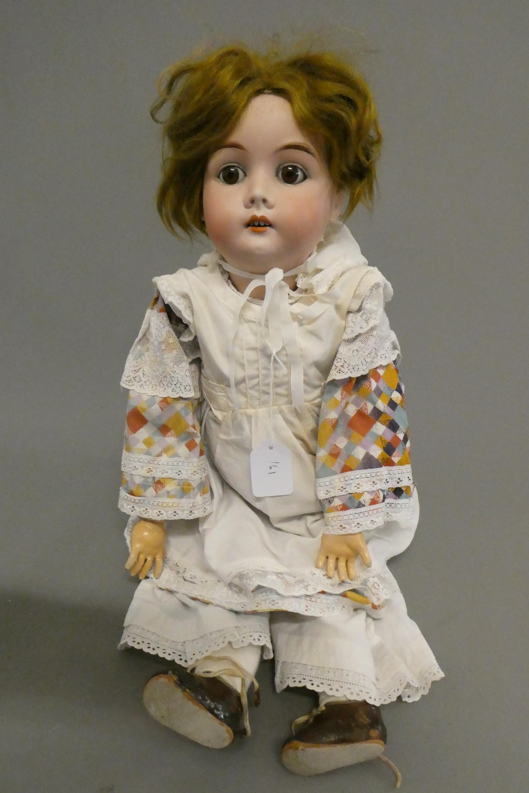 A Gebruder Kuhnlenz bisque socket head doll Image