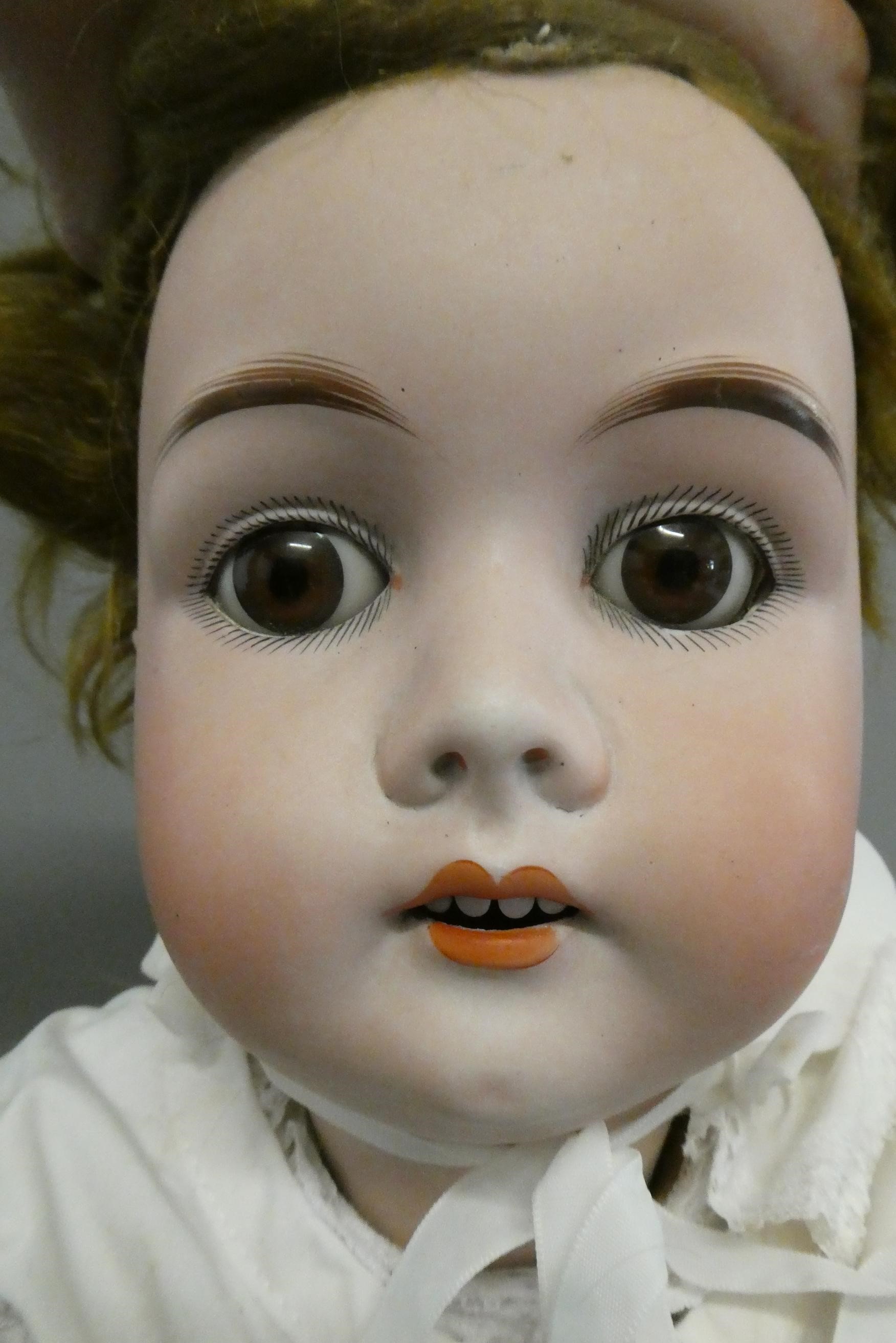 A Gebruder Kuhnlenz bisque socket head doll Image