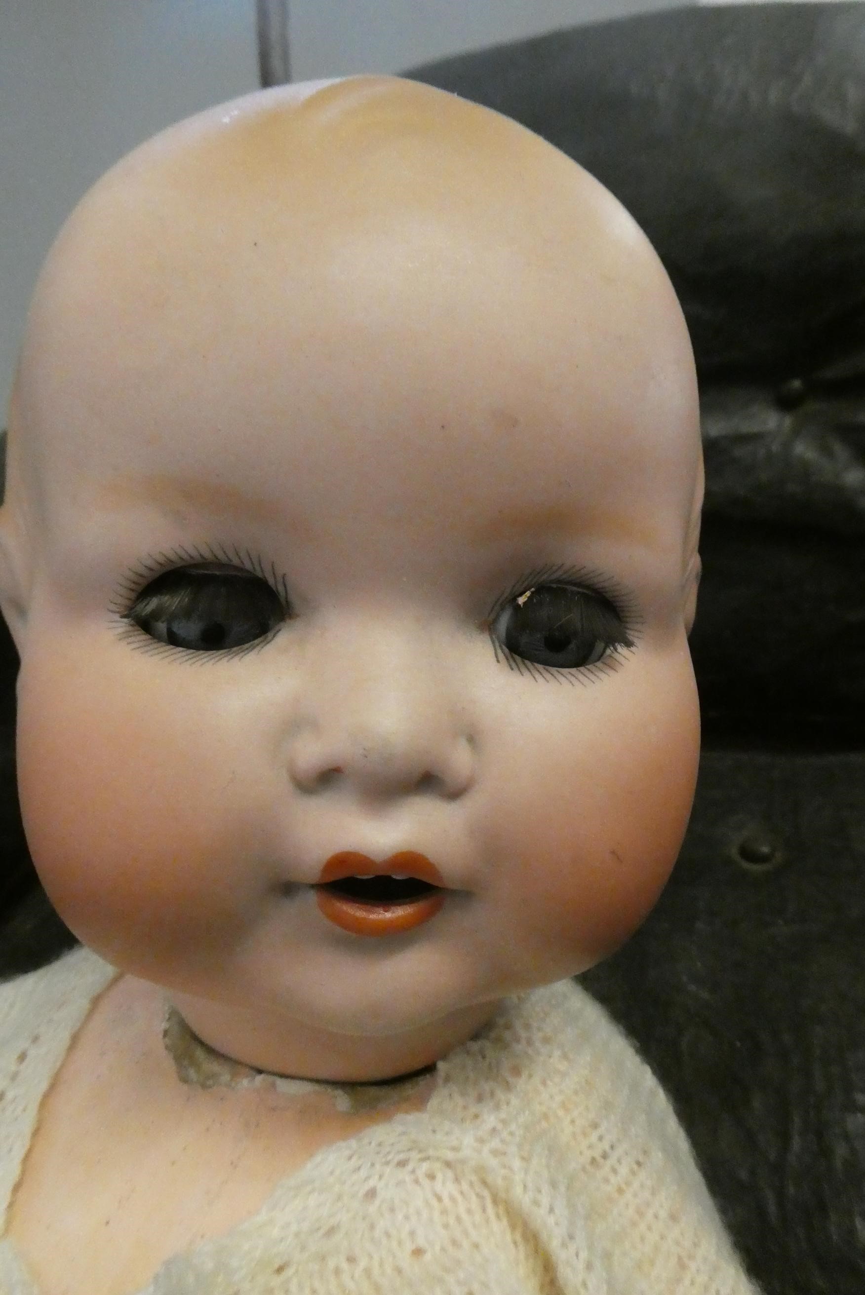 A Victorian three wheel doll's pram Image