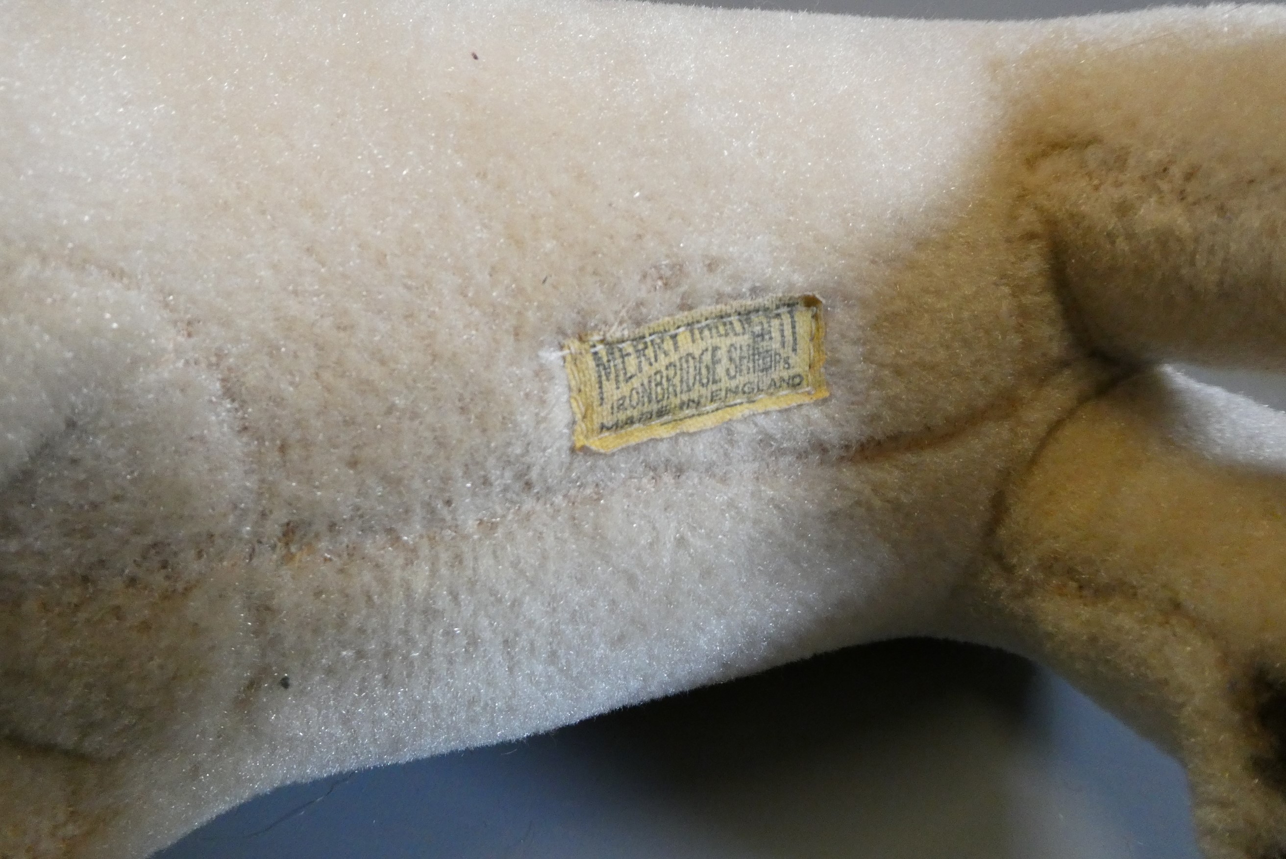 Seven vintage plush toys, including a Steiff Blanko and a Merrythought pig (Est. plus 24% buyer's Image