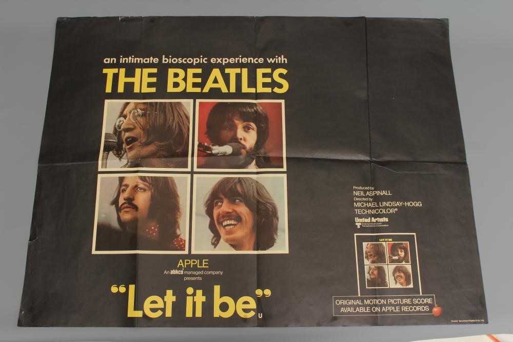 A Beatles "Let it be" poster, by Leonard Ripley & Co. Ltd., 102 x 76cm (Est. plus 24% buyer's Image