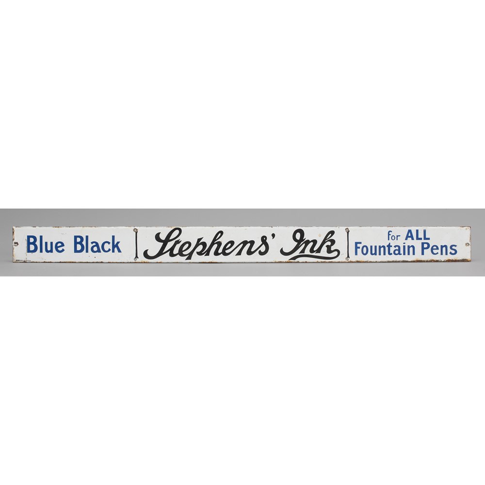 Stephens Ink Stephens' ink enamel advertising sign,