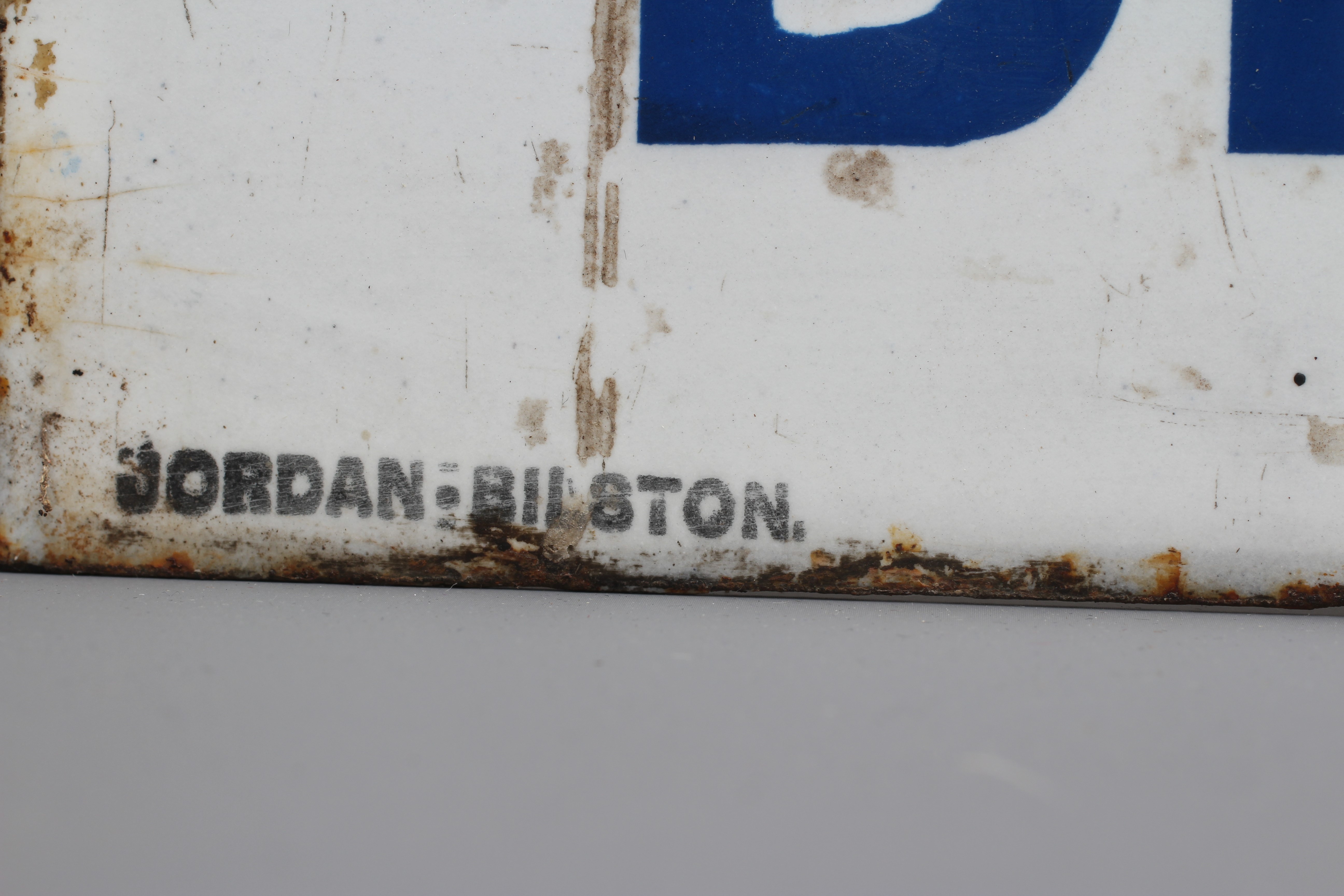 Stephens' Ink enamel advertising sign, "Blue Black for ALL Fountain Pens", Jordan Bilston (Est. plus Image