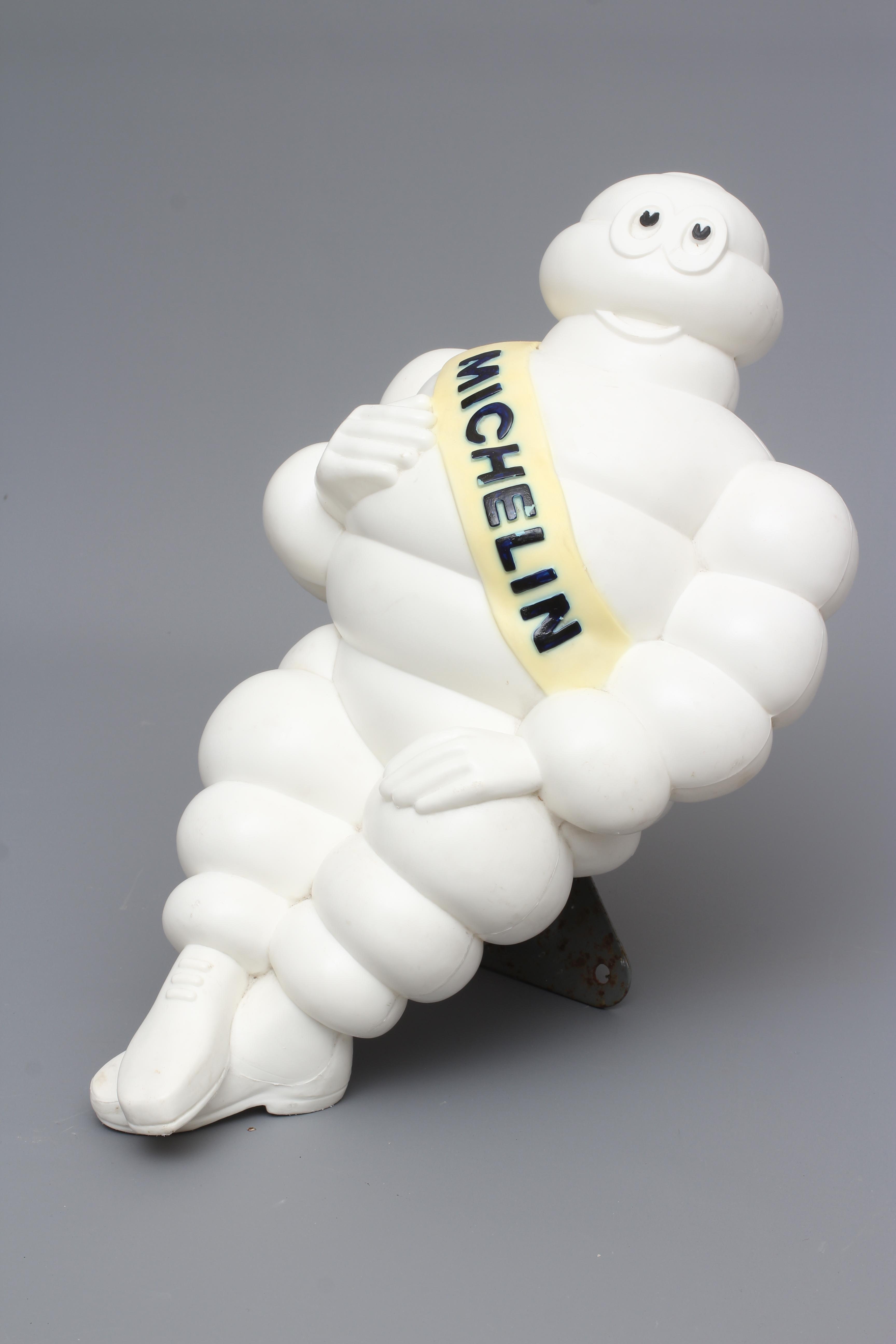 Michelin Man advertising figure, of plastic construction and marked "MADE IN FRANCE", with metal Image