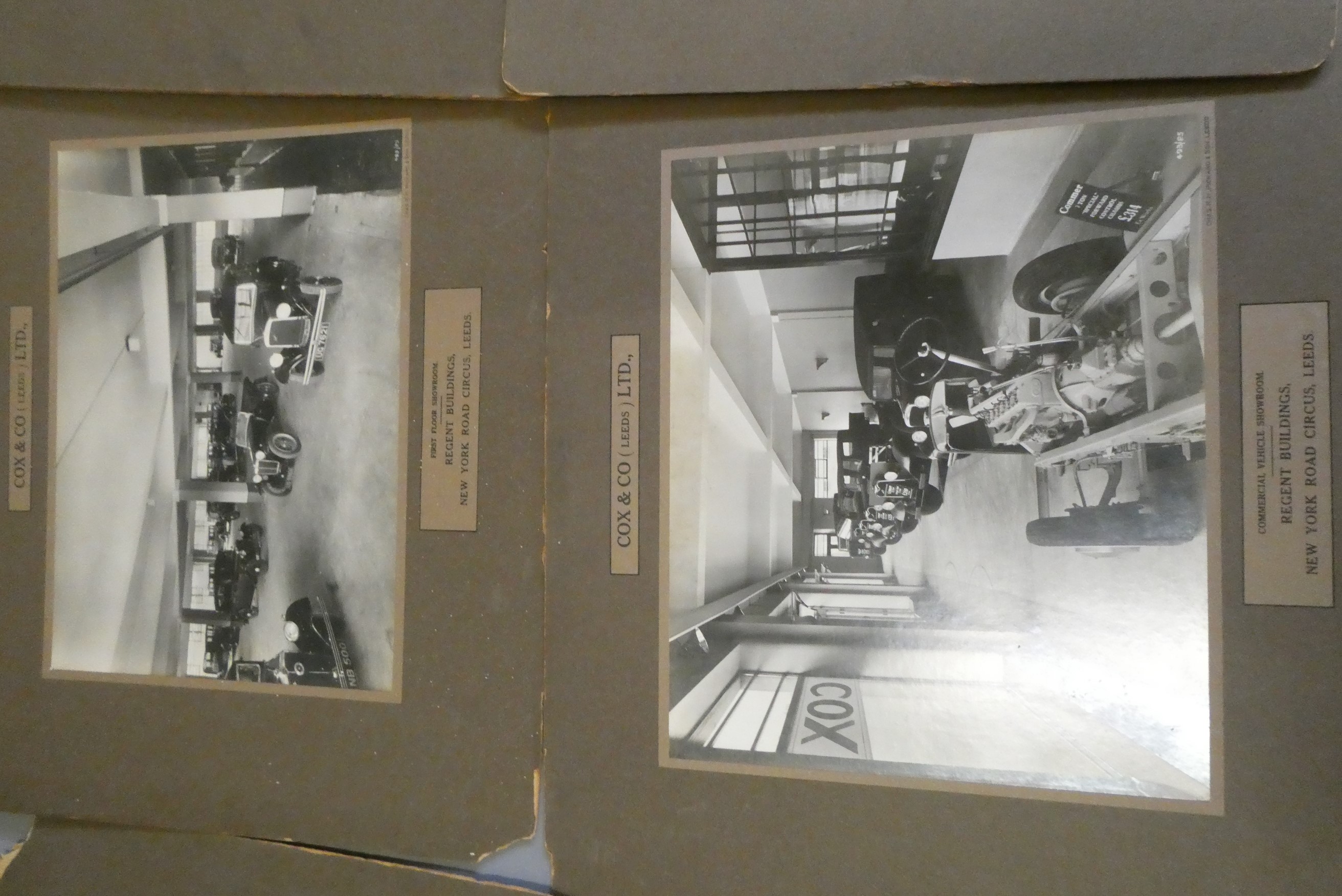 Ten Cox & Co. Ltd. vintage automobile photographs, mounted, 18" x 14 1/2" (Est. plus 24% buyer's Image