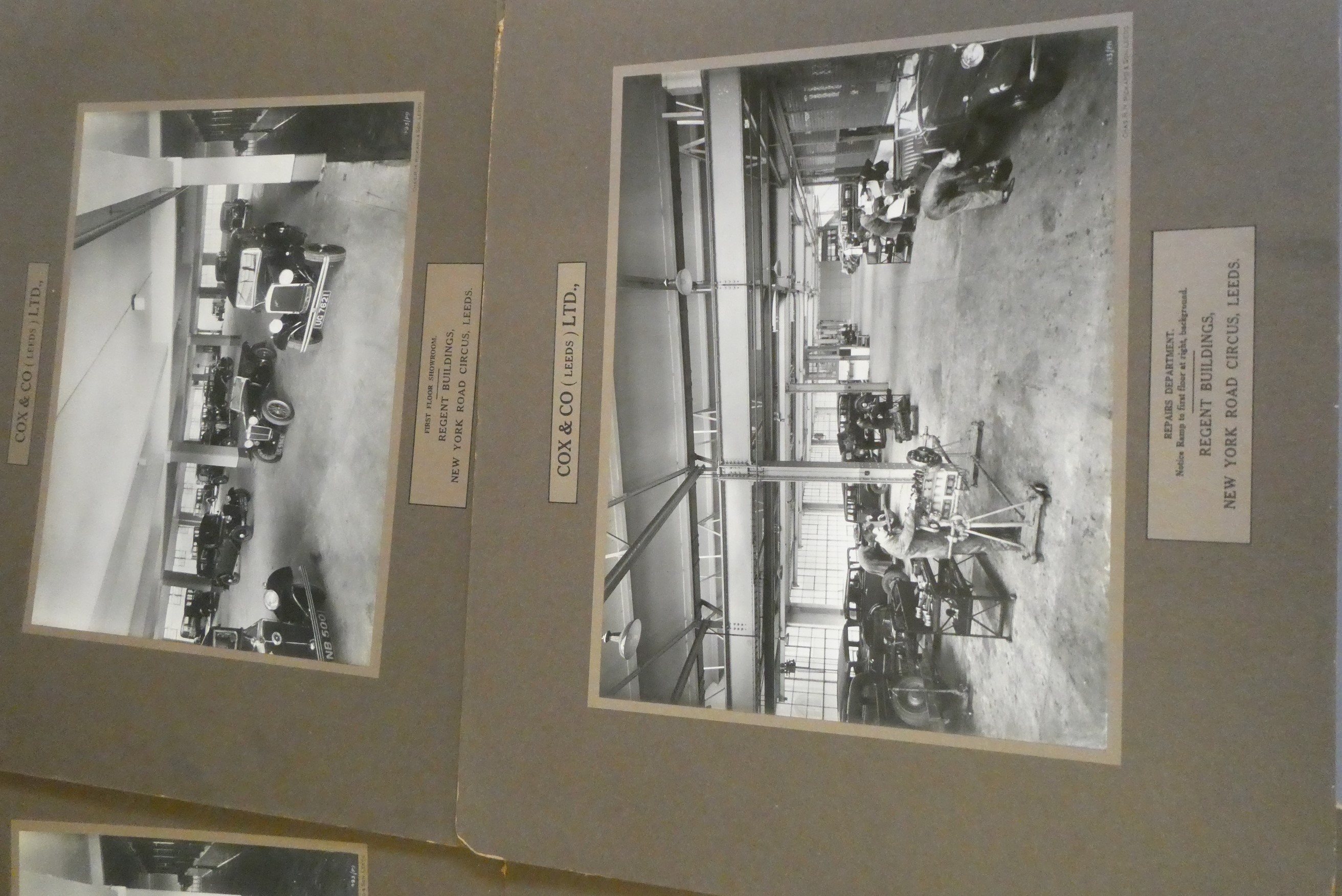 Ten Cox & Co. Ltd. vintage automobile photographs, mounted, 18" x 14 1/2" (Est. plus 24% buyer's Image