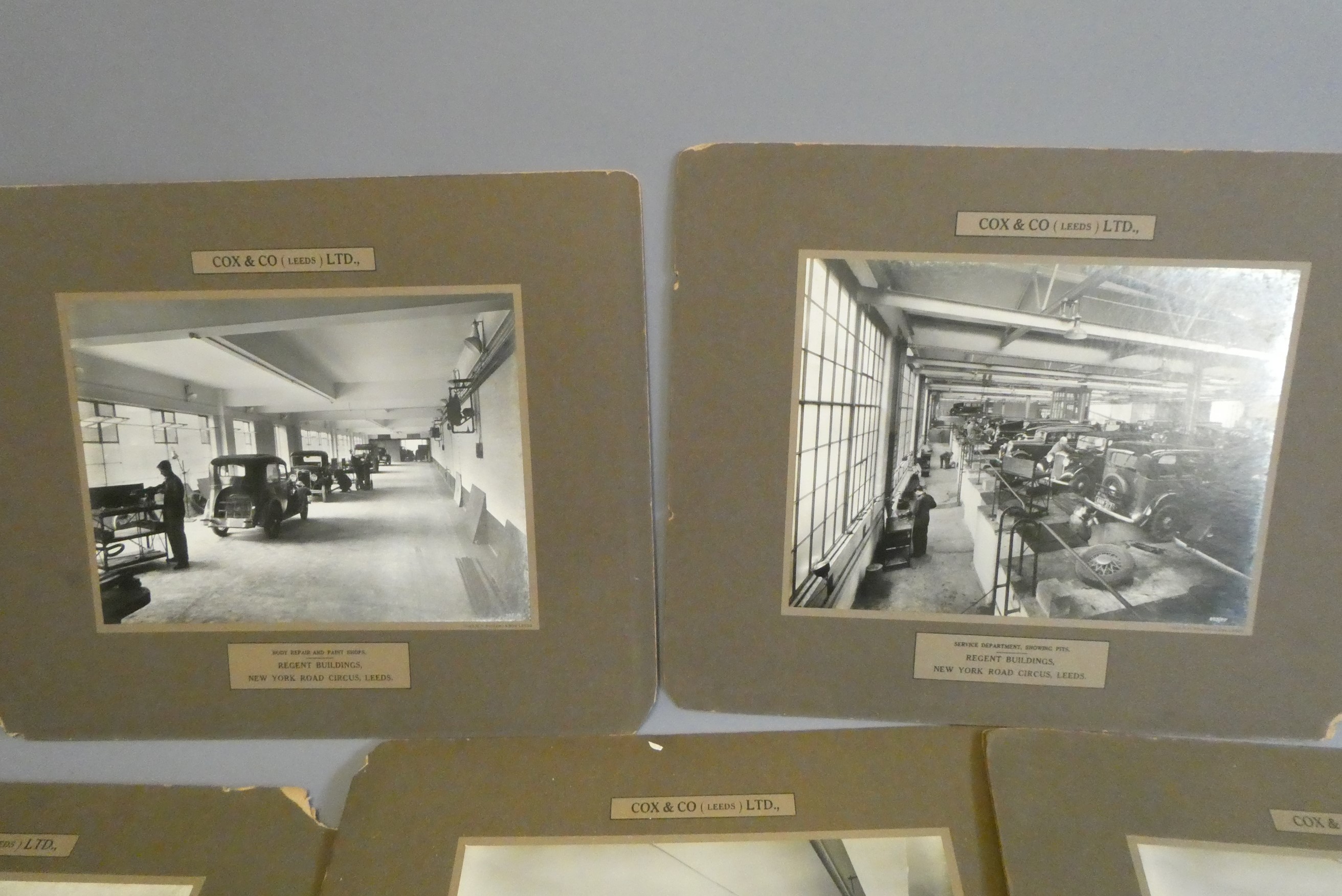 Ten Cox & Co. Ltd. vintage automobile photographs, mounted, 18" x 14 1/2" (Est. plus 24% buyer's Image