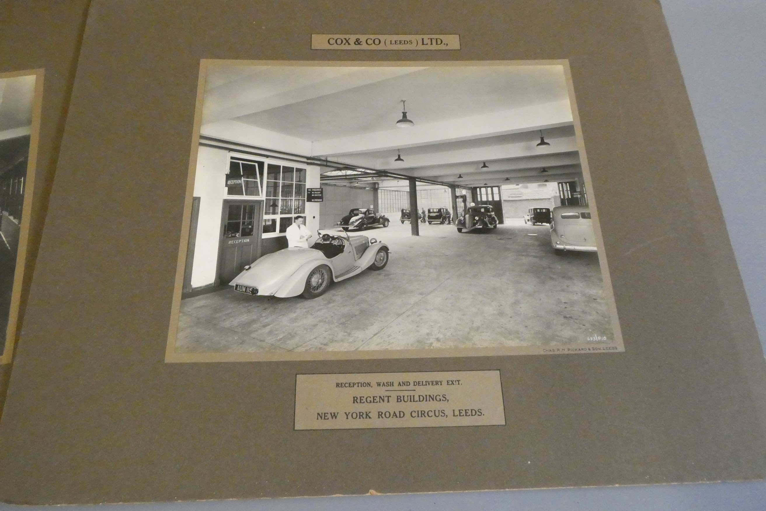 Ten Cox & Co. Ltd. vintage automobile photographs, mounted, 18" x 14 1/2" (Est. plus 24% buyer's Image
