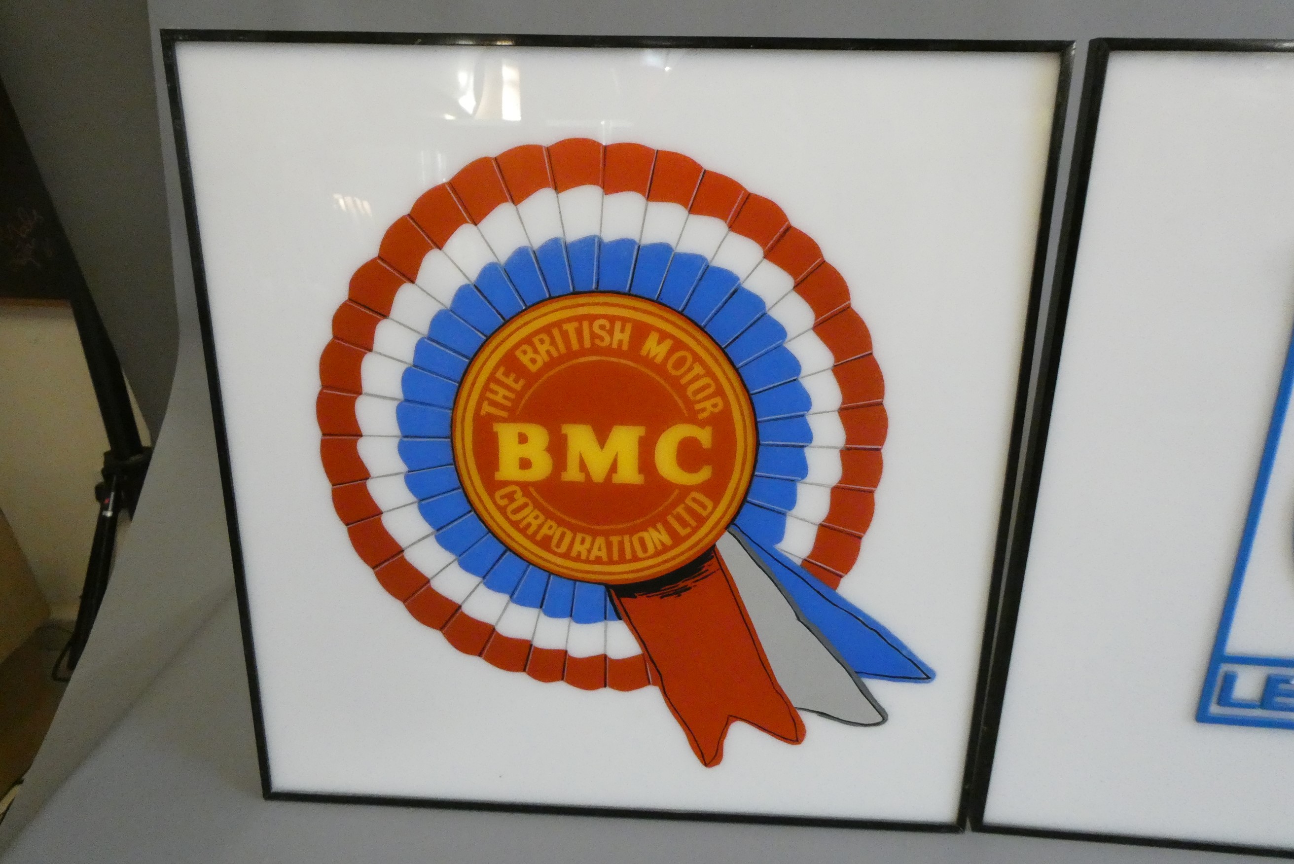 Three reproduction automobile advertising signs Image