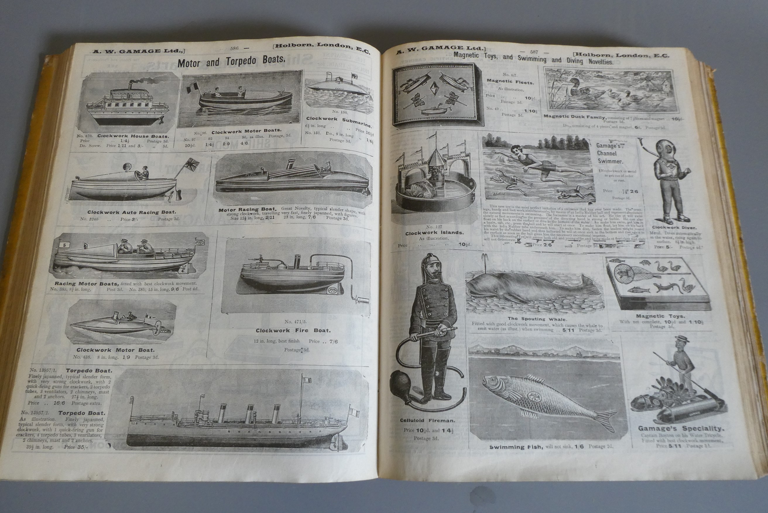 A.W. Gamages Ltd Department Store catalogue from 1907 Image