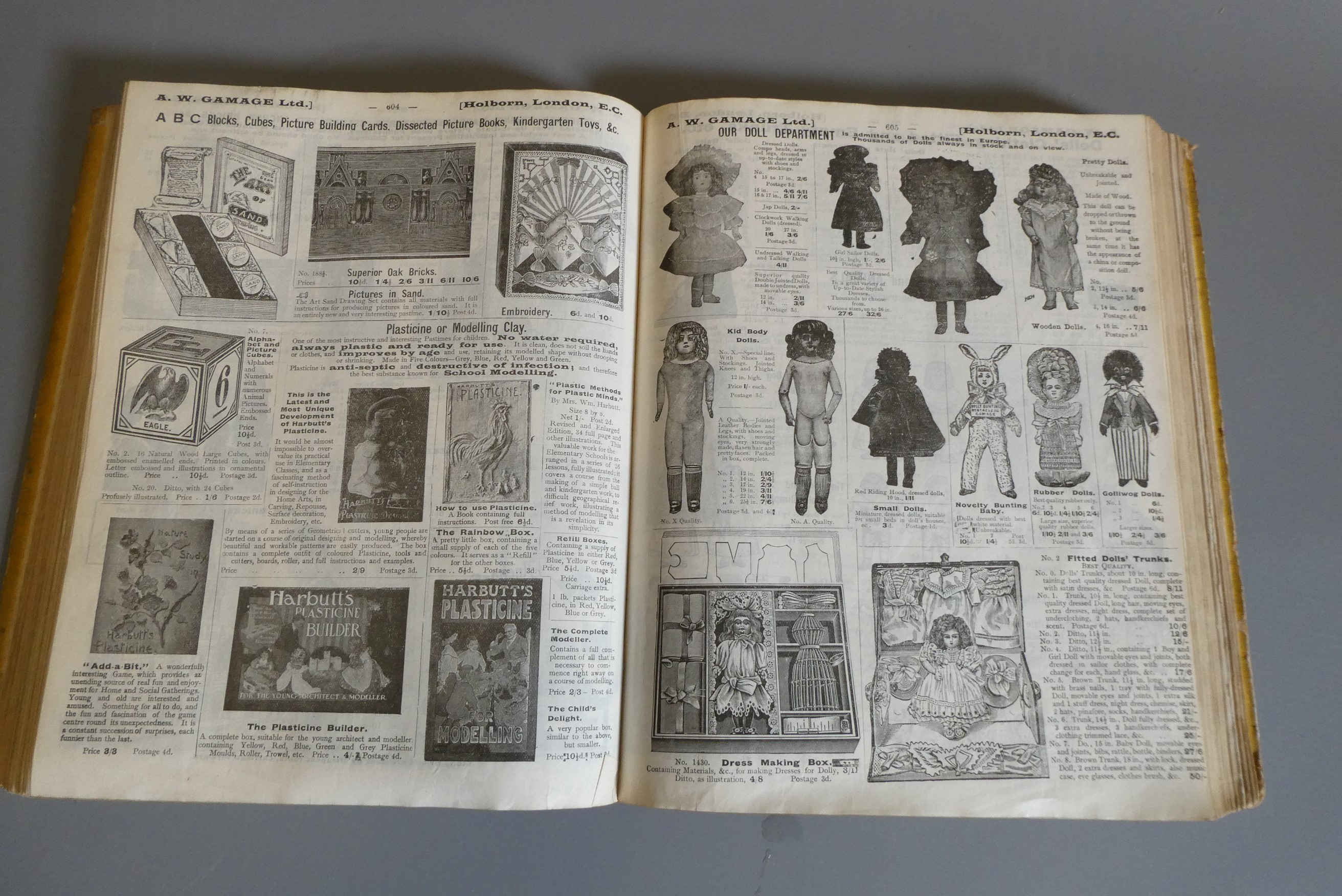 A.W. Gamages Ltd Department Store catalogue from 1907 Image