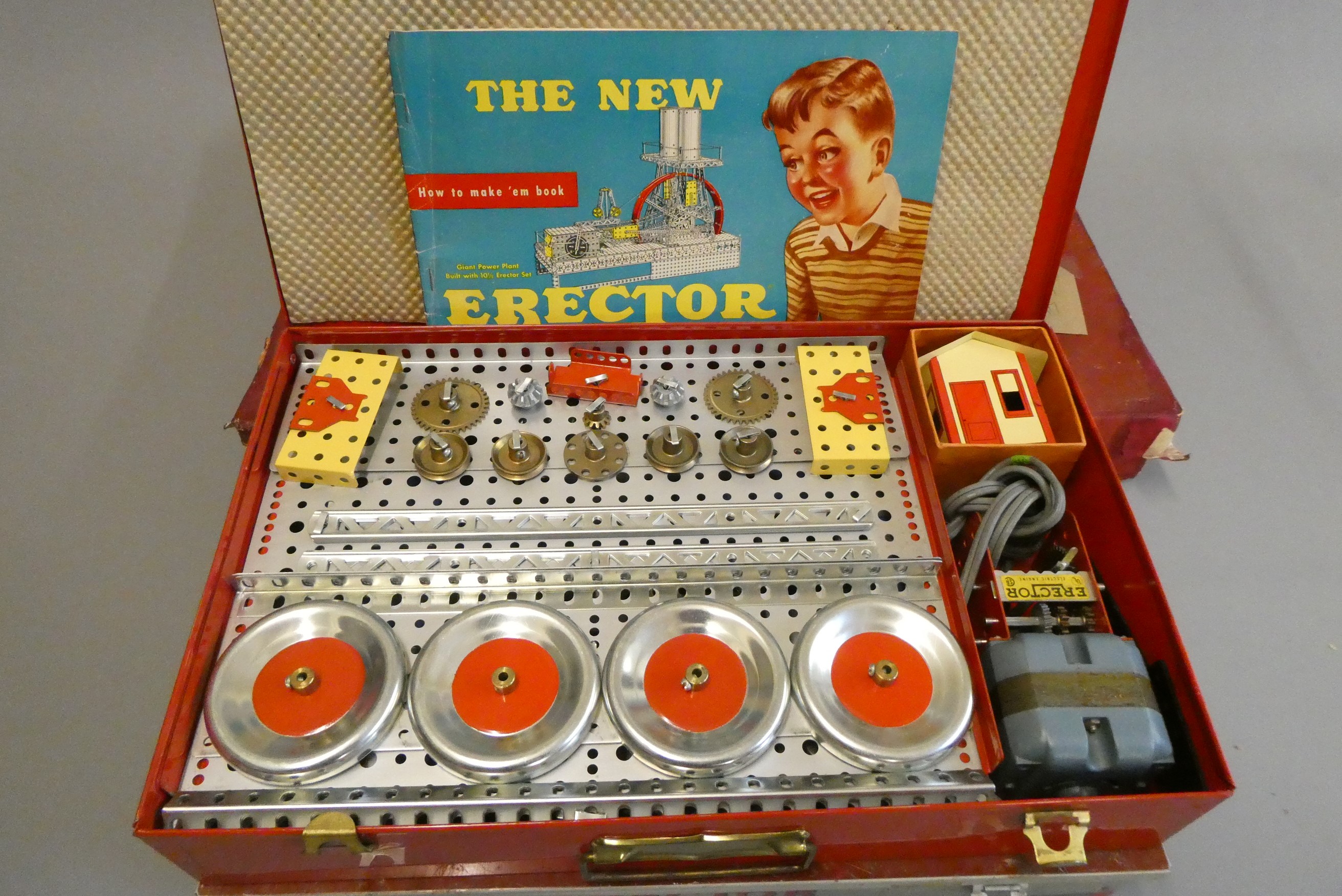 Construction sets by Meccano and Gilbert Erector Image