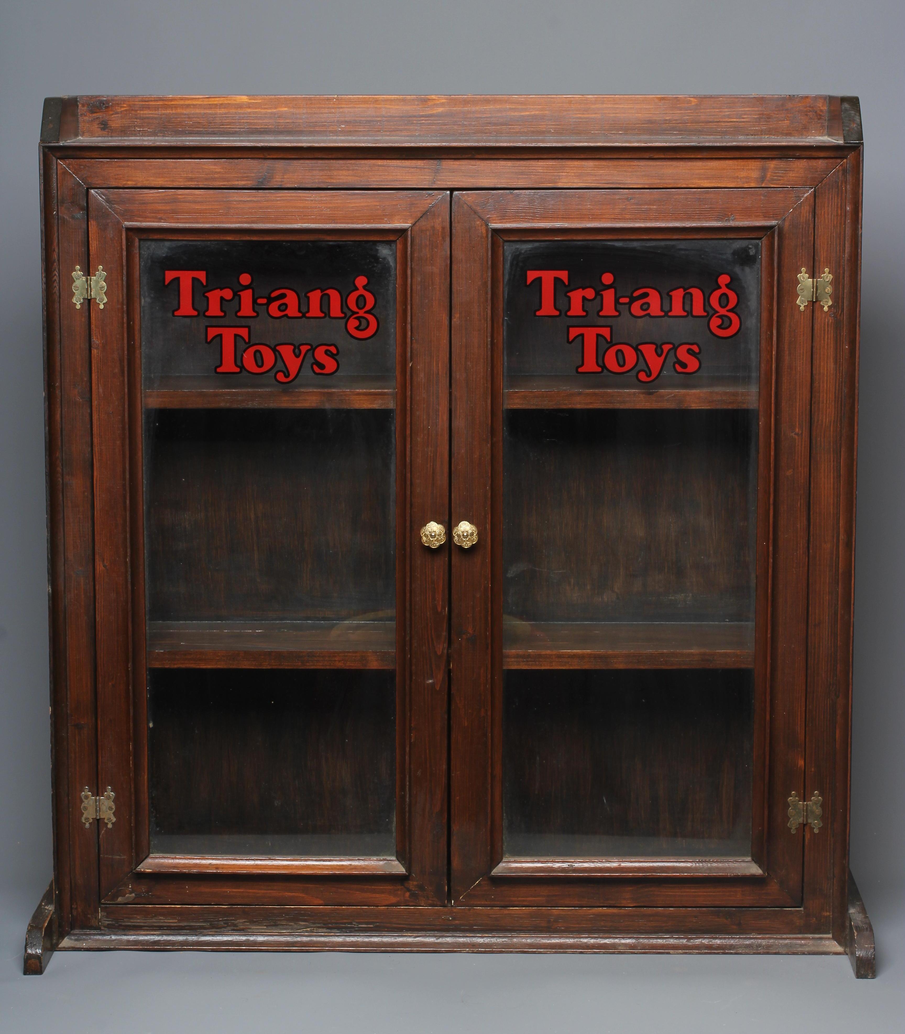 Triang Toys display cabinet of wood construction Image